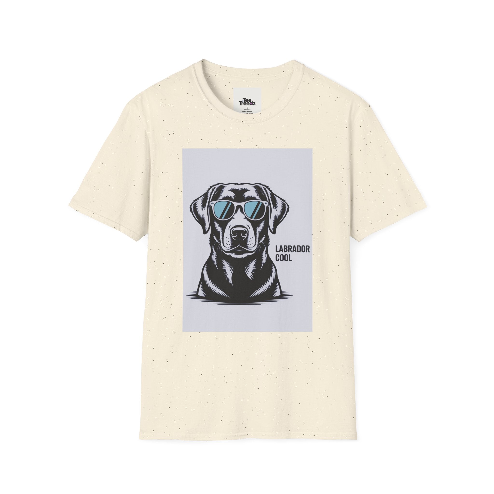 Labrador Cool T-Shirt — Black Lab with Sunglasses Graphic