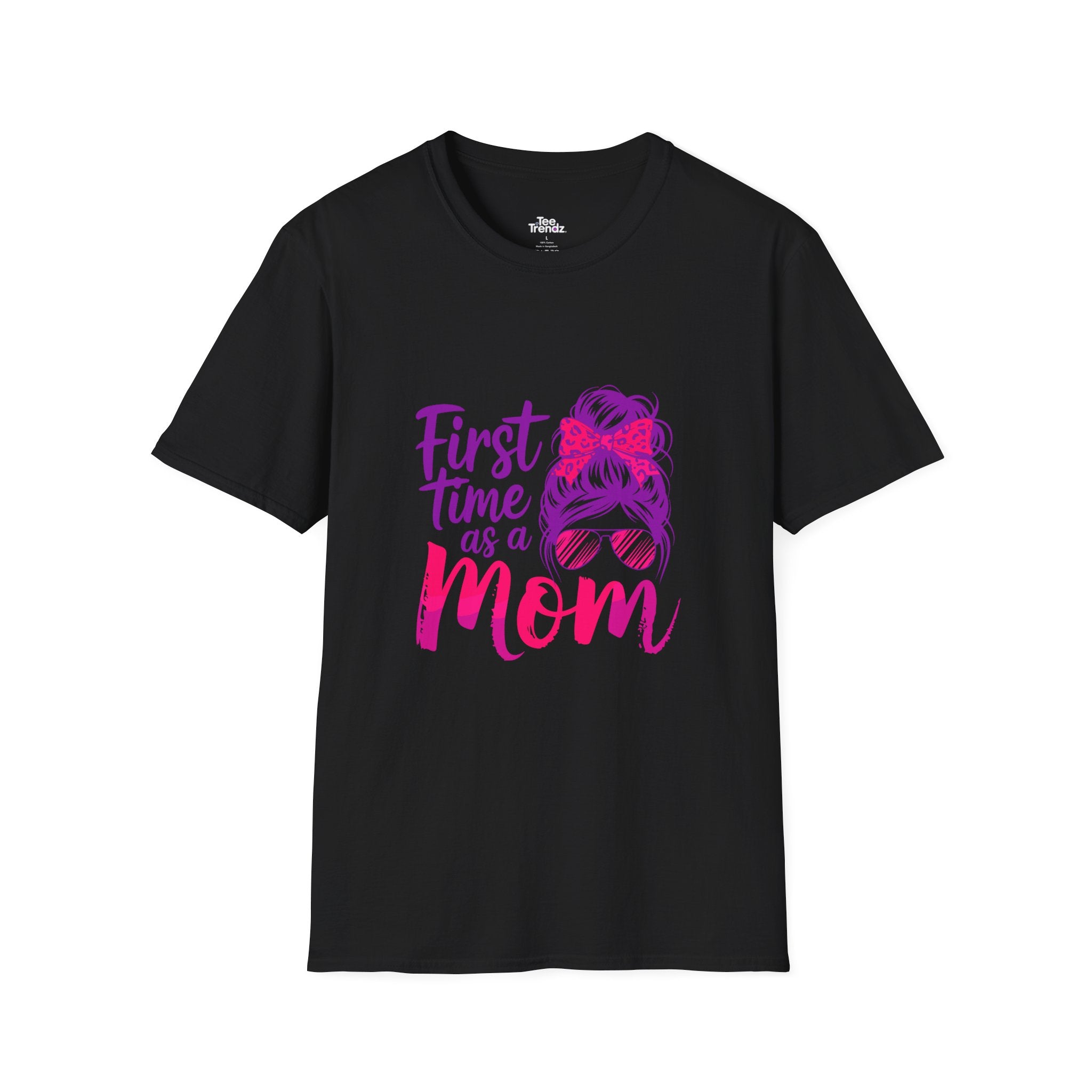 First Time as a Mom T-Shirt — New Mom Gift, Cute Mom Life Tee
