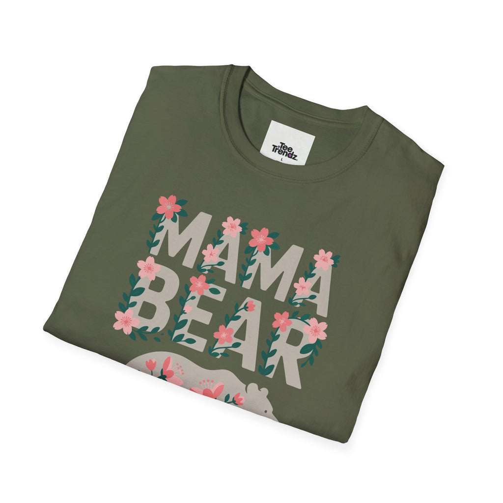 Mama Bear Floral T-Shirt — Mother's Day Mom Tee
