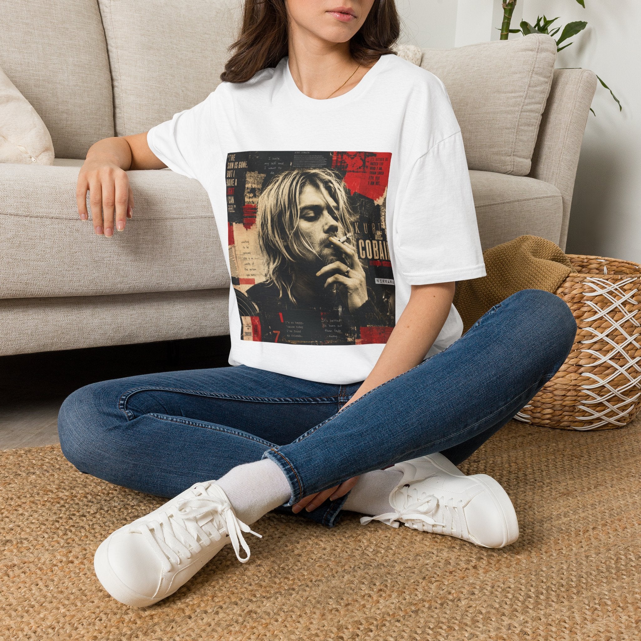 Vintage Grunge Band Portrait T-Shirt