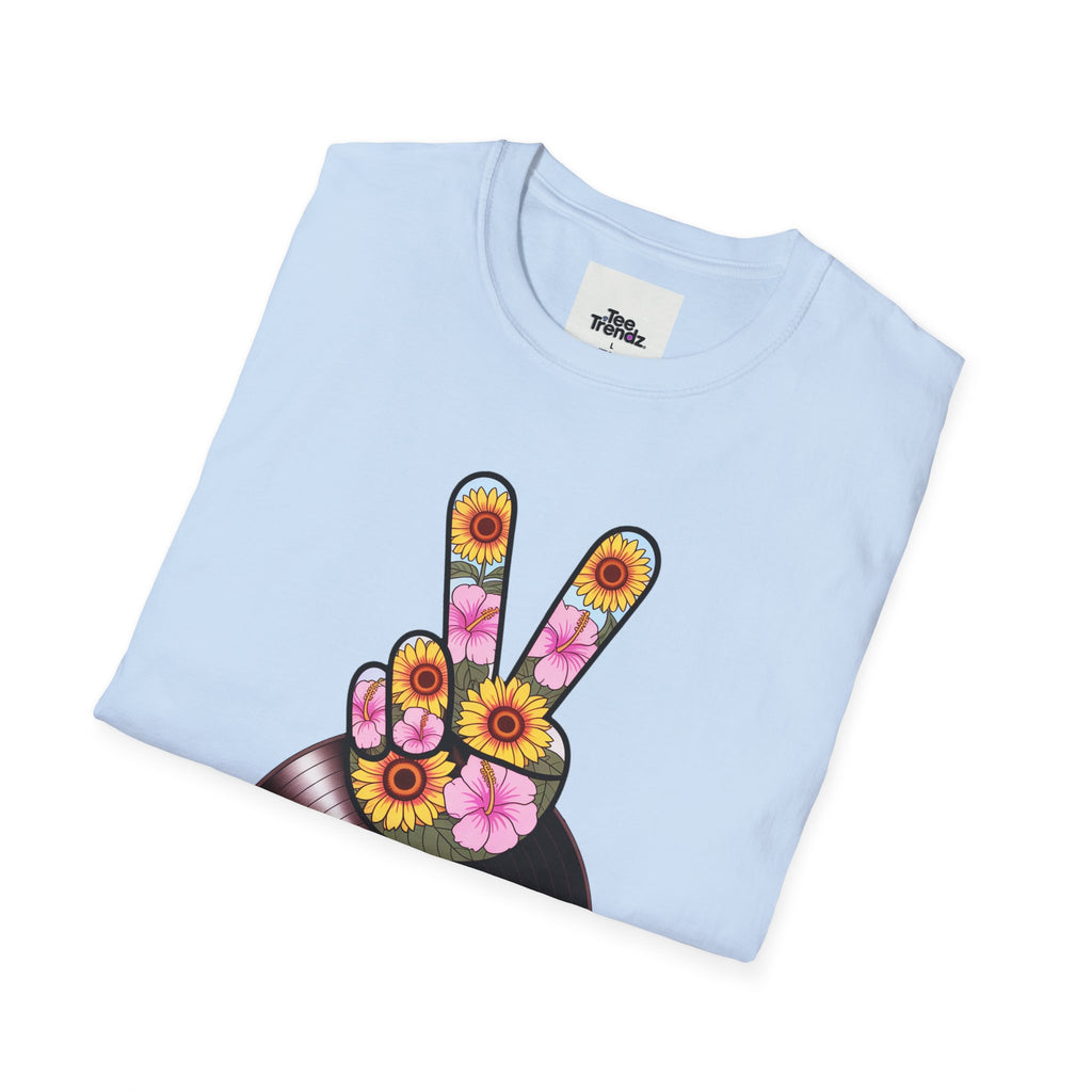 Nashville Summer Jams T‑Shirt — Retro Peace Sign Vinyl Concert Tee