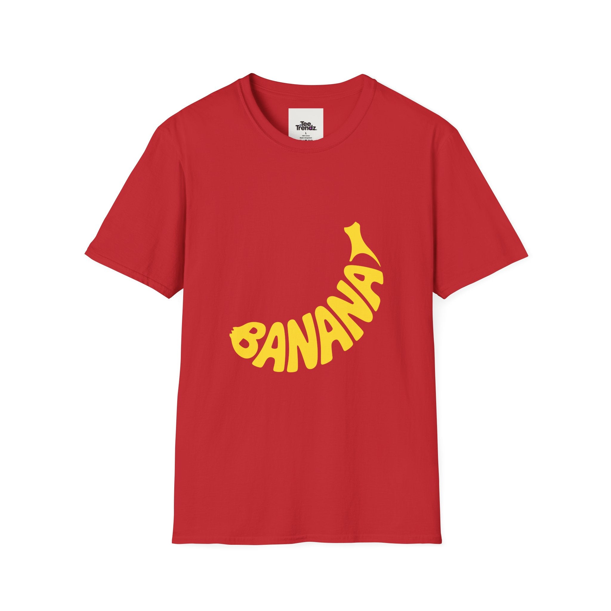 Banana Graphic T-Shirt – Retro Yellow Fruit Logo Tee