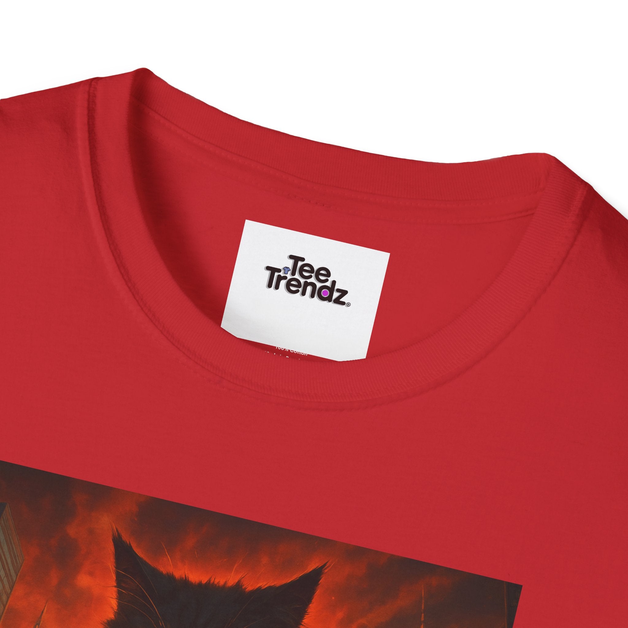 Demon Night T-Shirt — Fiery Monster Illustration Tee
