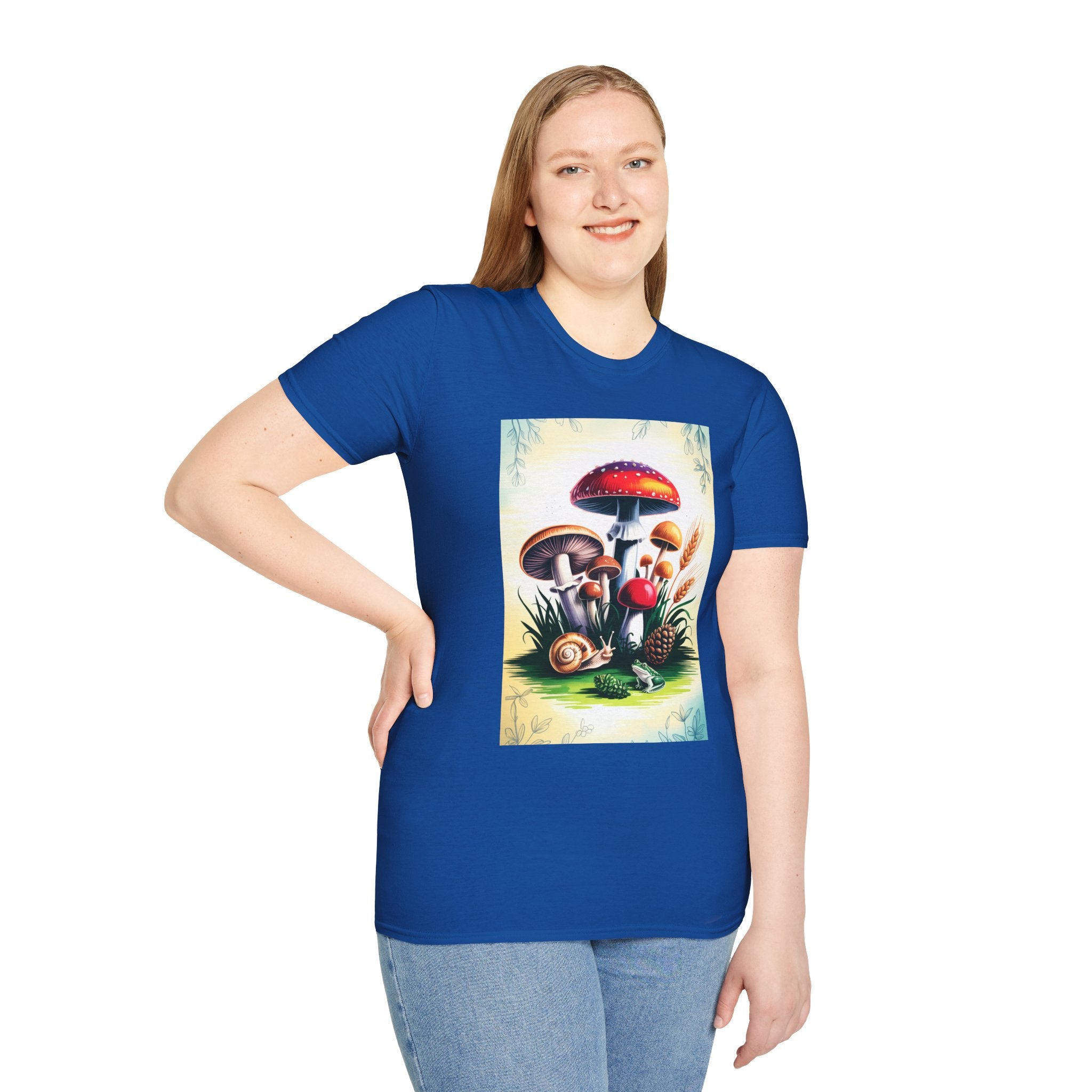 Mushroom Garden T-Shirt — Vintage Botanical Fungi Illustration