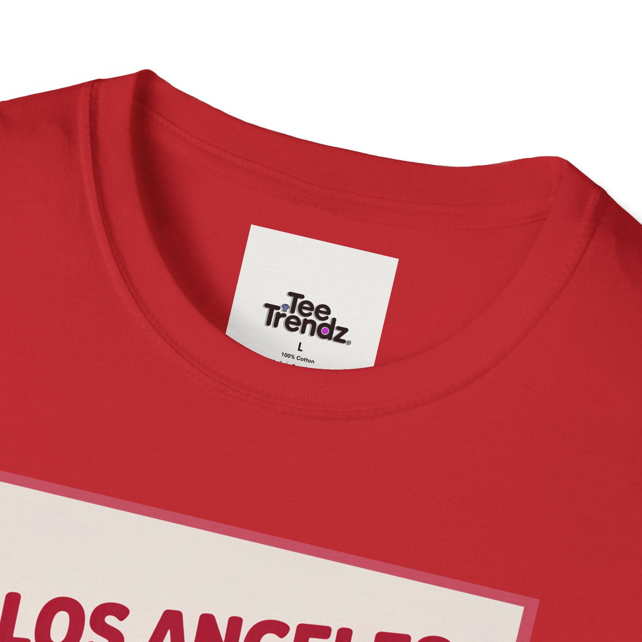 Los Angeles Hot Dog Cartoon T-Shirt – Cute Retro Japanese Text Streetwear
