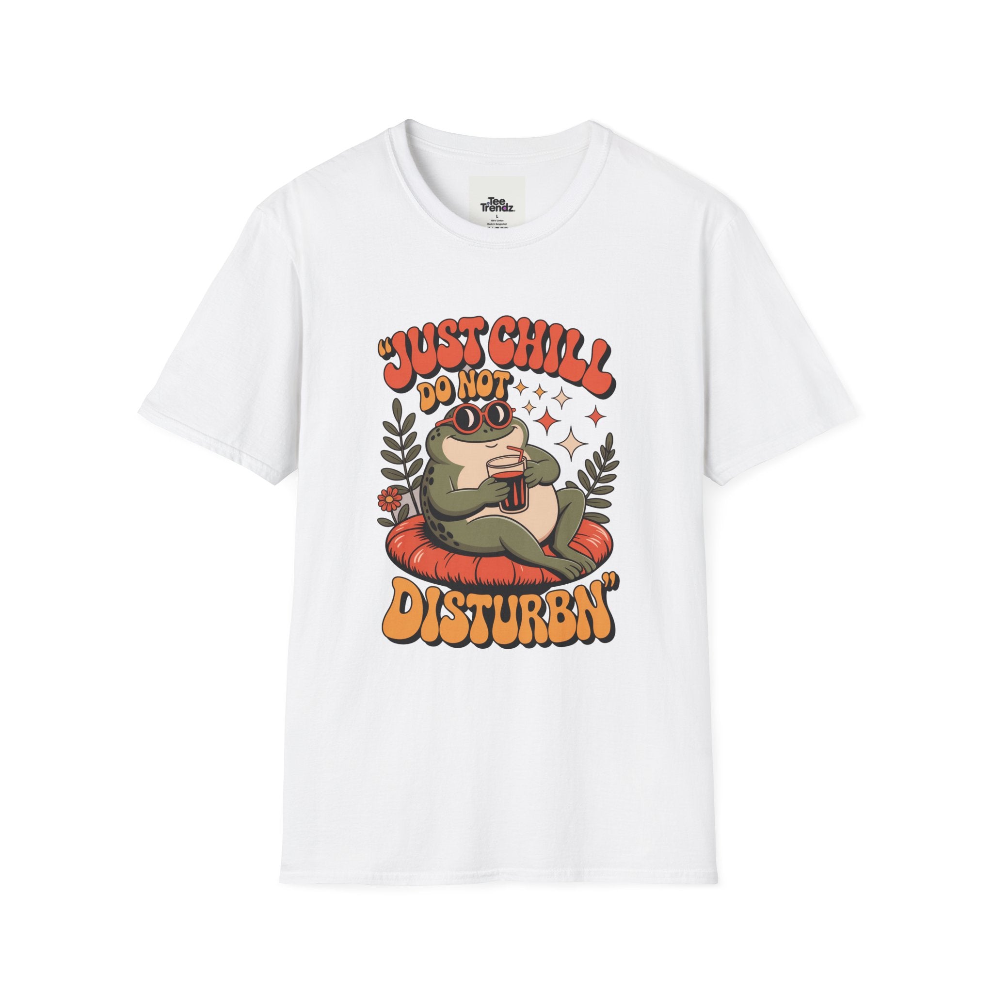 Just Chill Do Not Disturb T-Shirt — Relaxed Frog Graphic Tee