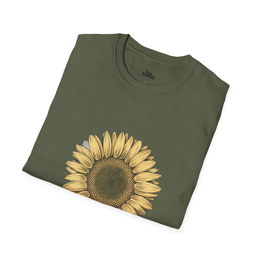 Sunflower Graphic T‑Shirt — Vintage Botanical Floral Tee