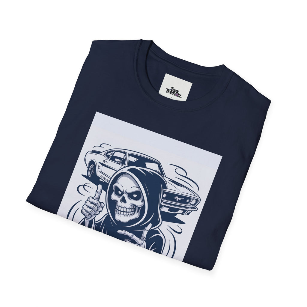 Stay Classic Skull Car T-Shirt — Vintage Japanese Streetwear Tee