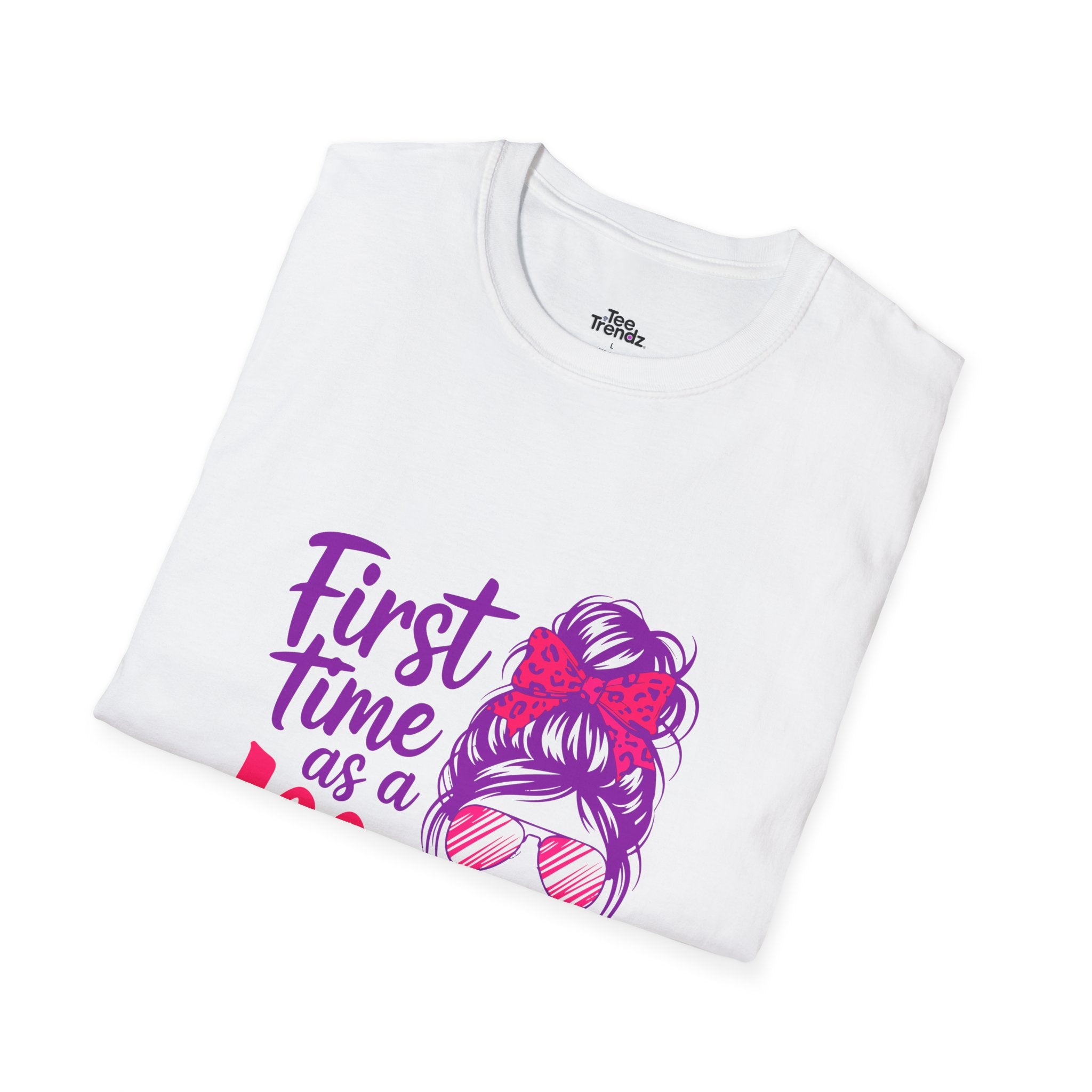 First Time as a Mom T-Shirt — New Mom Gift, Cute Mom Life Tee