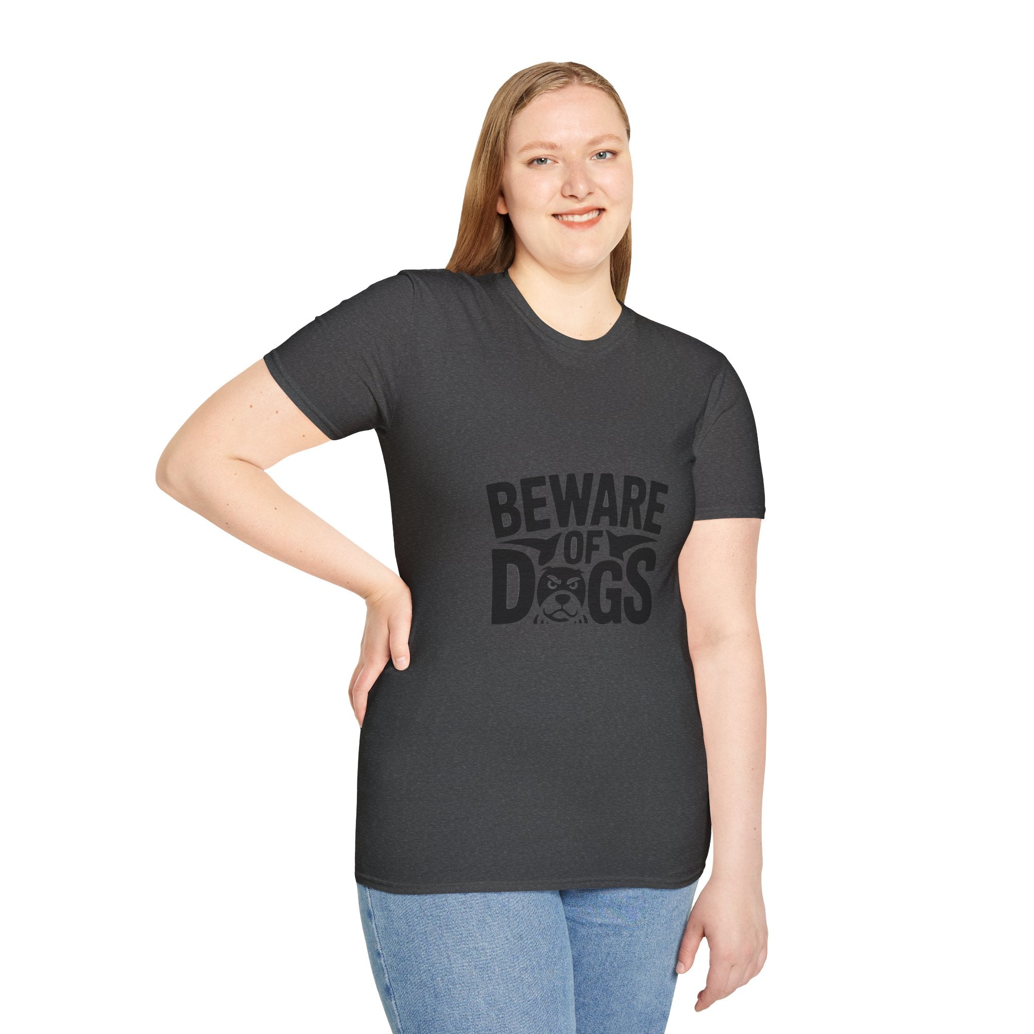 Beware of Dogs T-Shirt — Funny Bulldog Graphic Tee for Dog Lovers