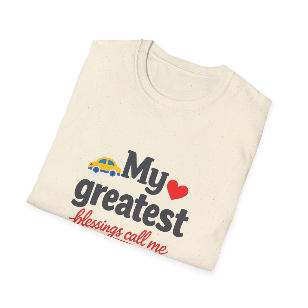 Mom T-Shirt – “My Greatest Blessings Call Me Mom” Cute Family Gift for Mother's Day