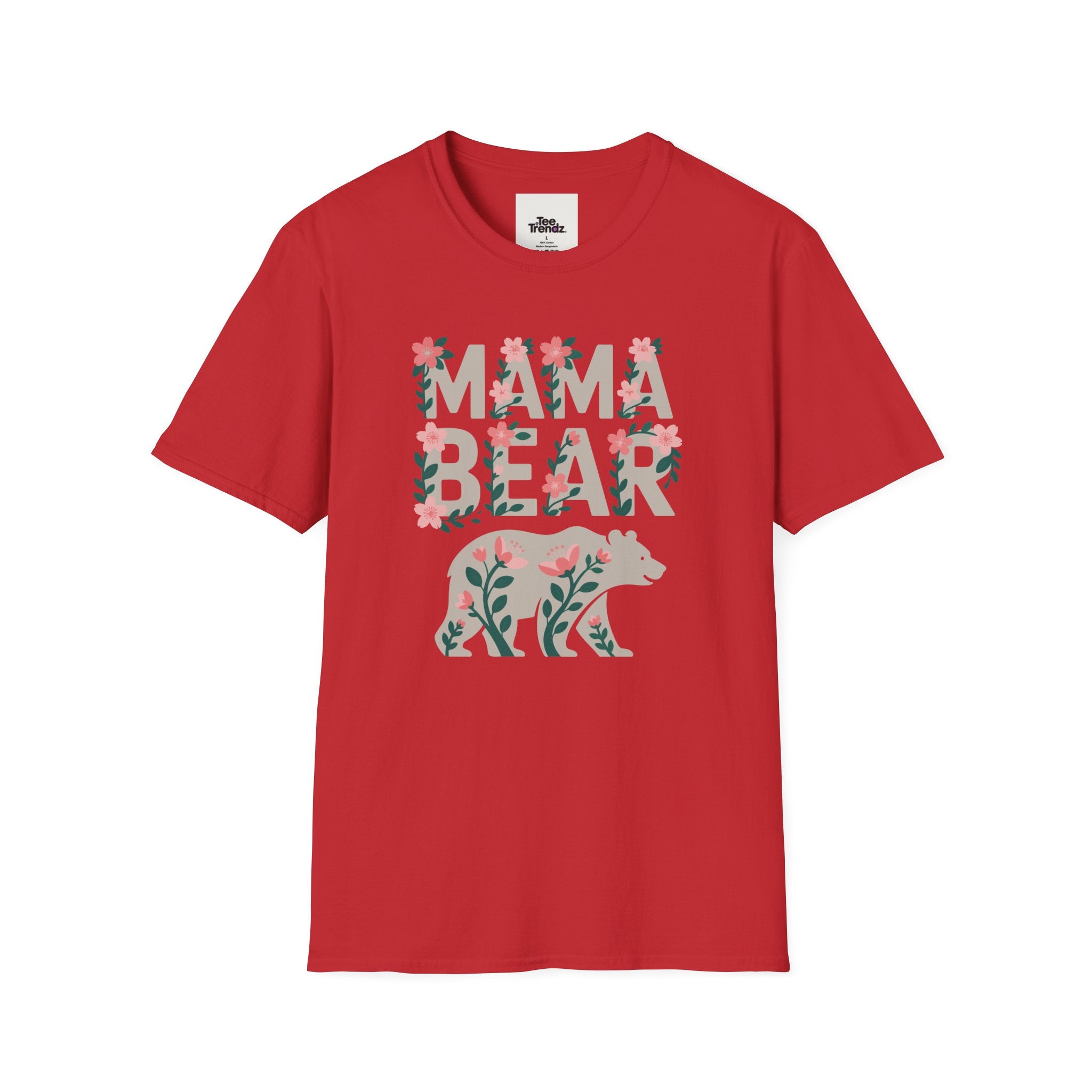 Mama Bear Floral T-Shirt — Mother's Day Mom Tee