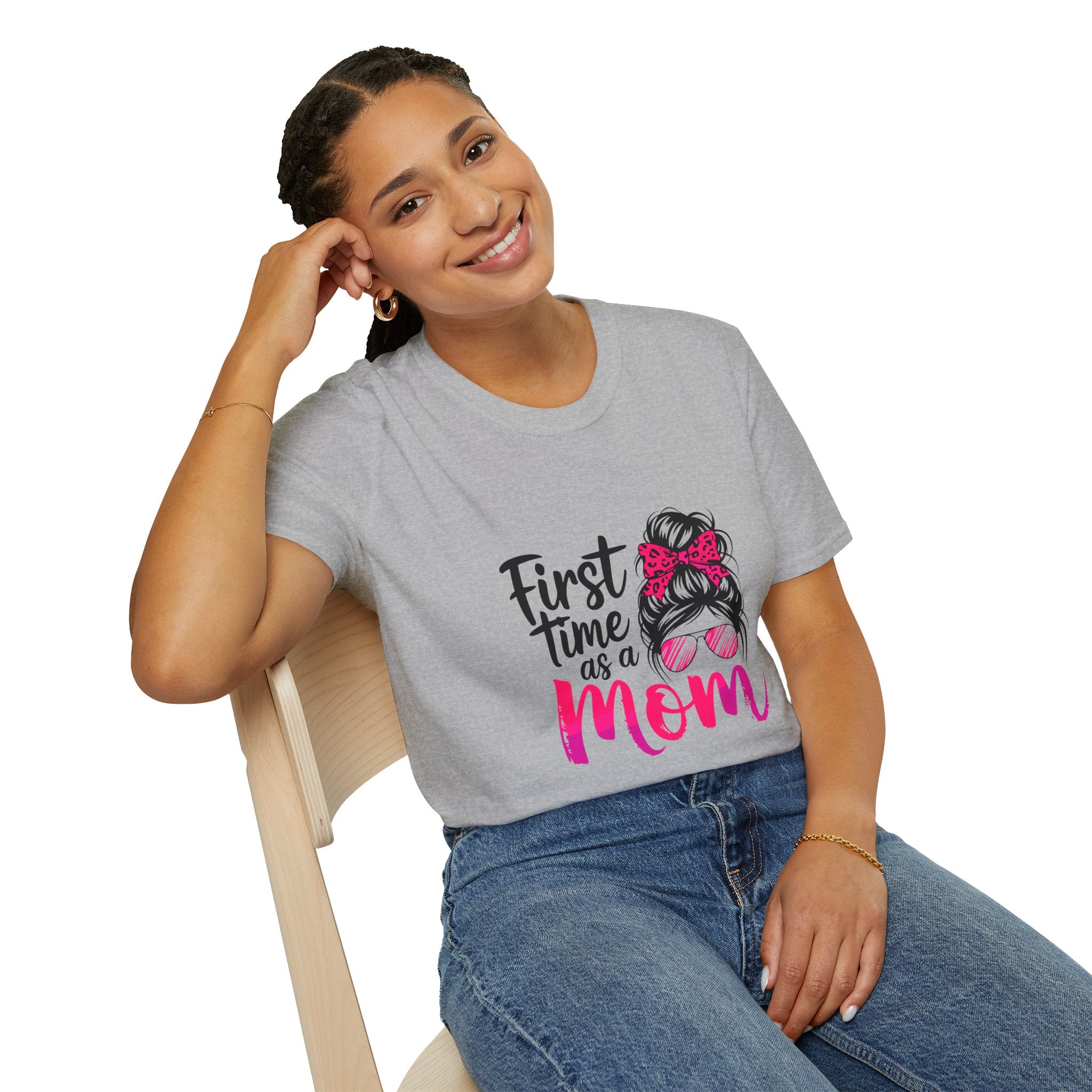First Time As A Mom T-Shirt - New Mom Graphic Tee