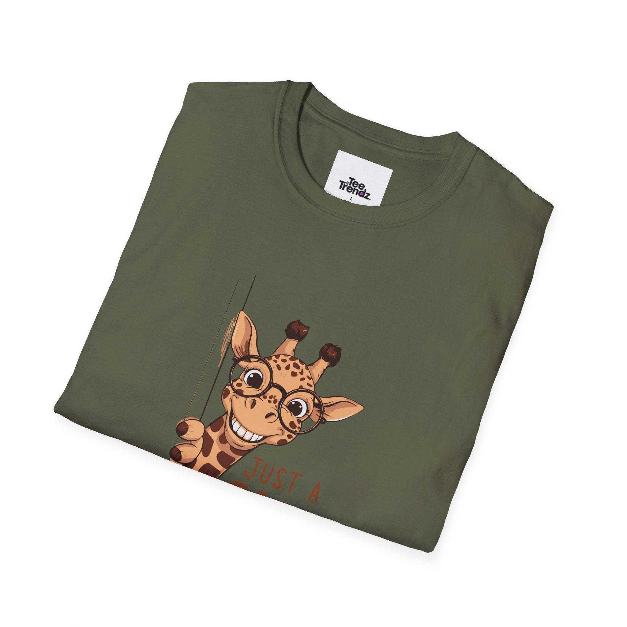 Giraffe Lover Tee — "Just a Girl Who Loves Giraffe" Cute Graphic T-Shirt