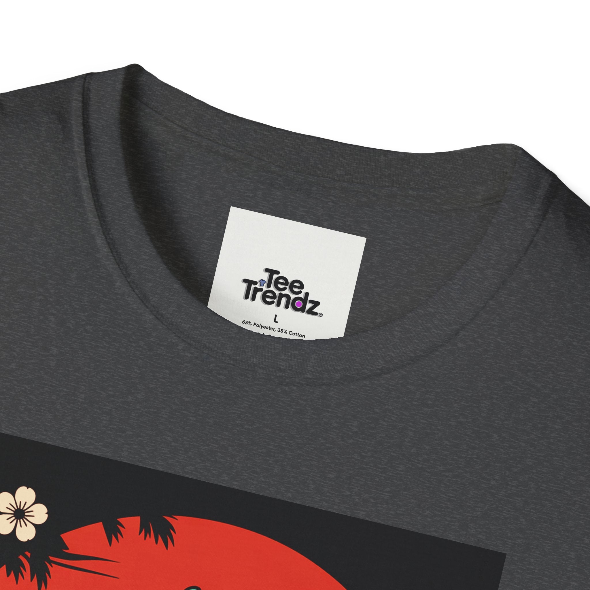 Dinosaur Retro Sunset T-Shirt — Japanese Kanji Dino Graphic