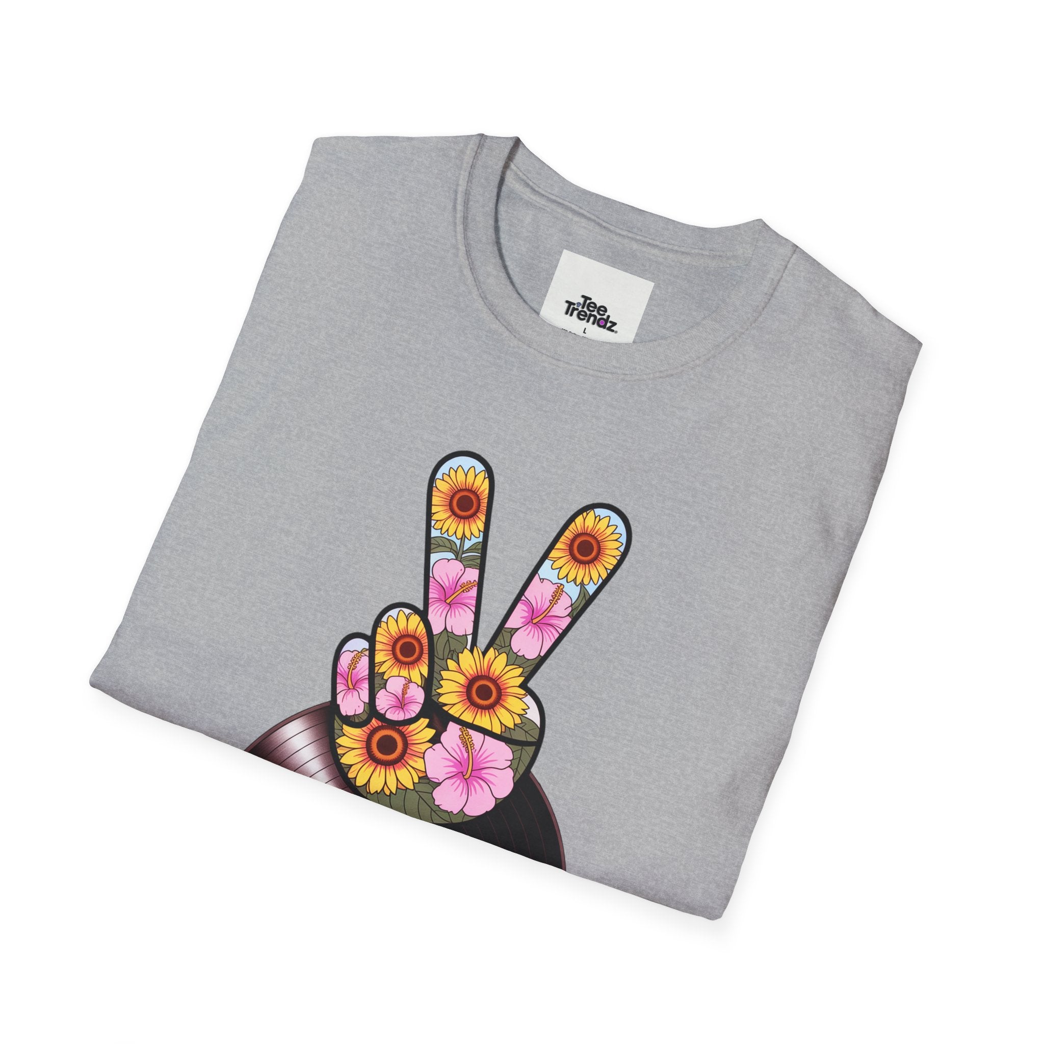 Nashville Summer Jams T‑Shirt — Retro Peace Sign Vinyl Concert Tee