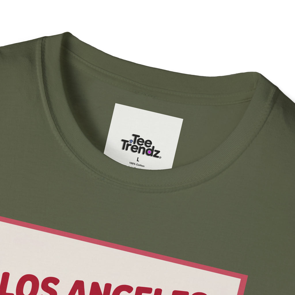 Los Angeles Hot Dog Cartoon T-Shirt – Cute Retro Japanese Text Streetwear