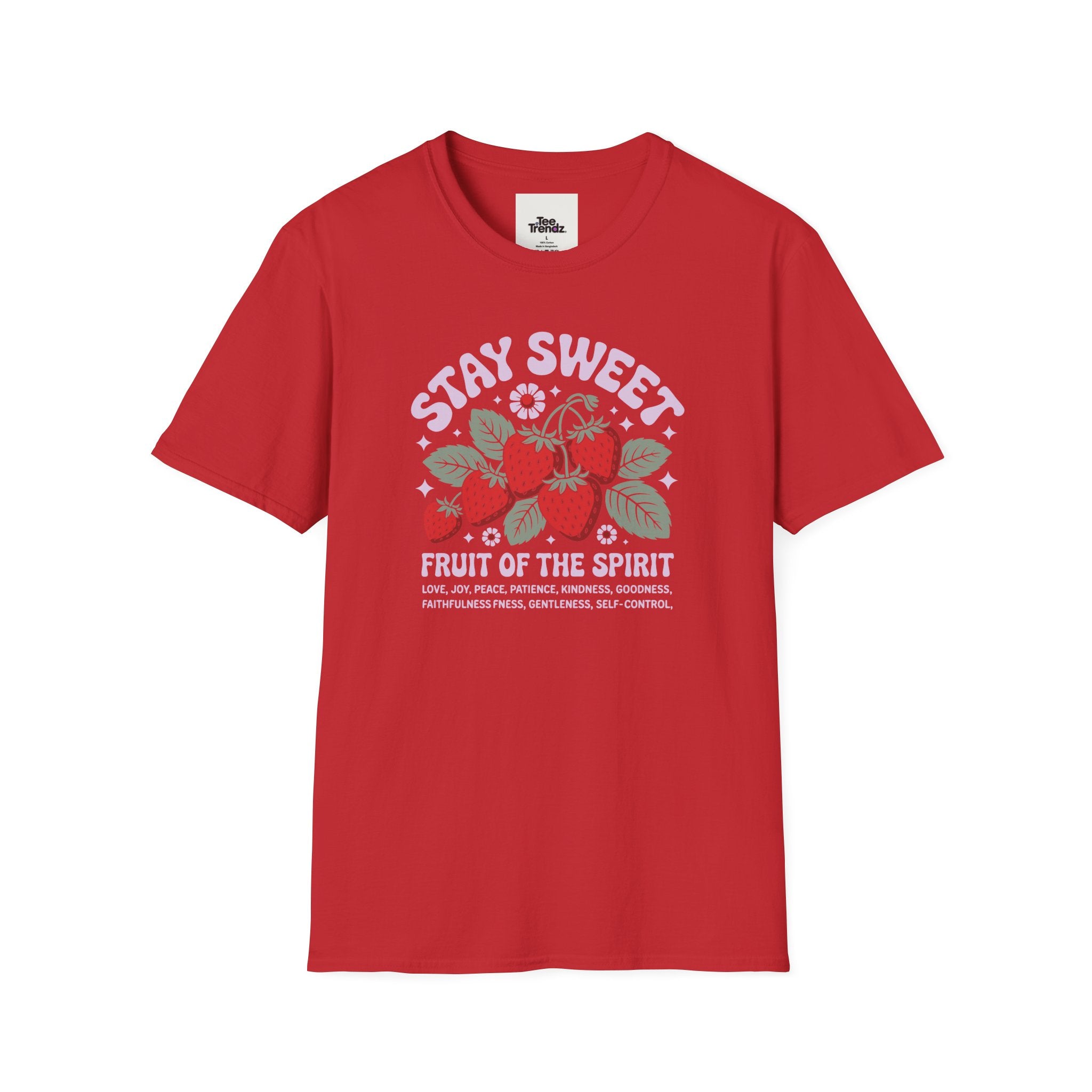 Stay Sweet Fruit of the Spirit T-Shirt — Strawberry Faith Graphic Tee