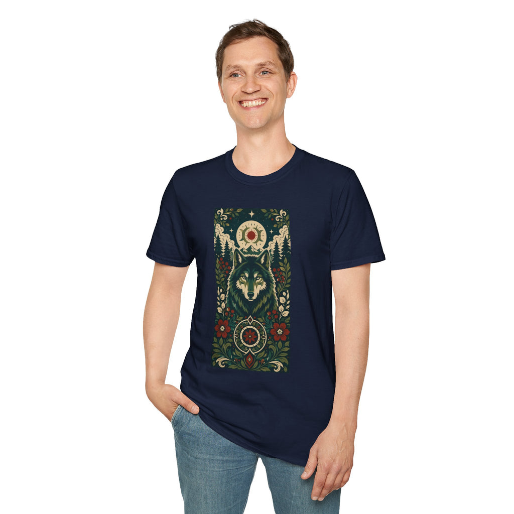 Wolf Spirit T-Shirt — Mystic Forest Moon Graphic