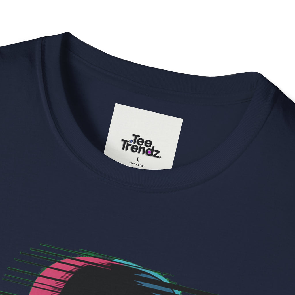 Glitch Kid Graphic T-Shirt — Retro Neon Horror Cute Tee