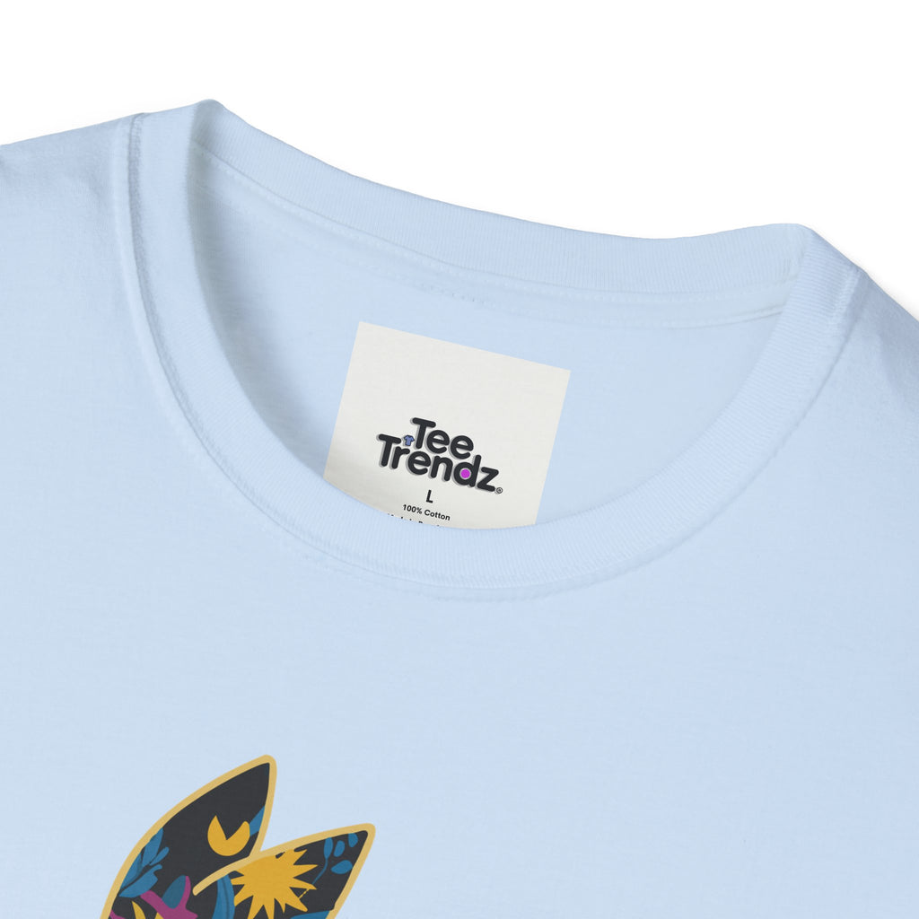 Floral Silhouette Rabbit T-Shirt