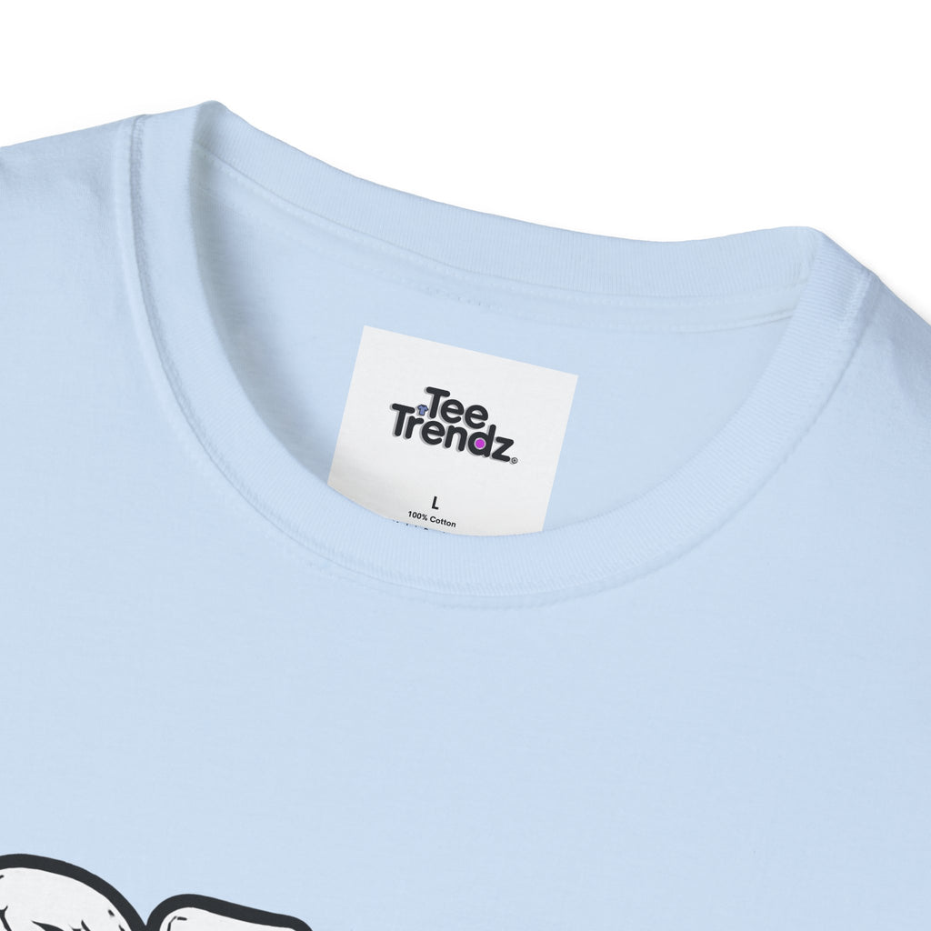 T-Shirt — "Dead But Fine" Gothic Bubble Letter Tee