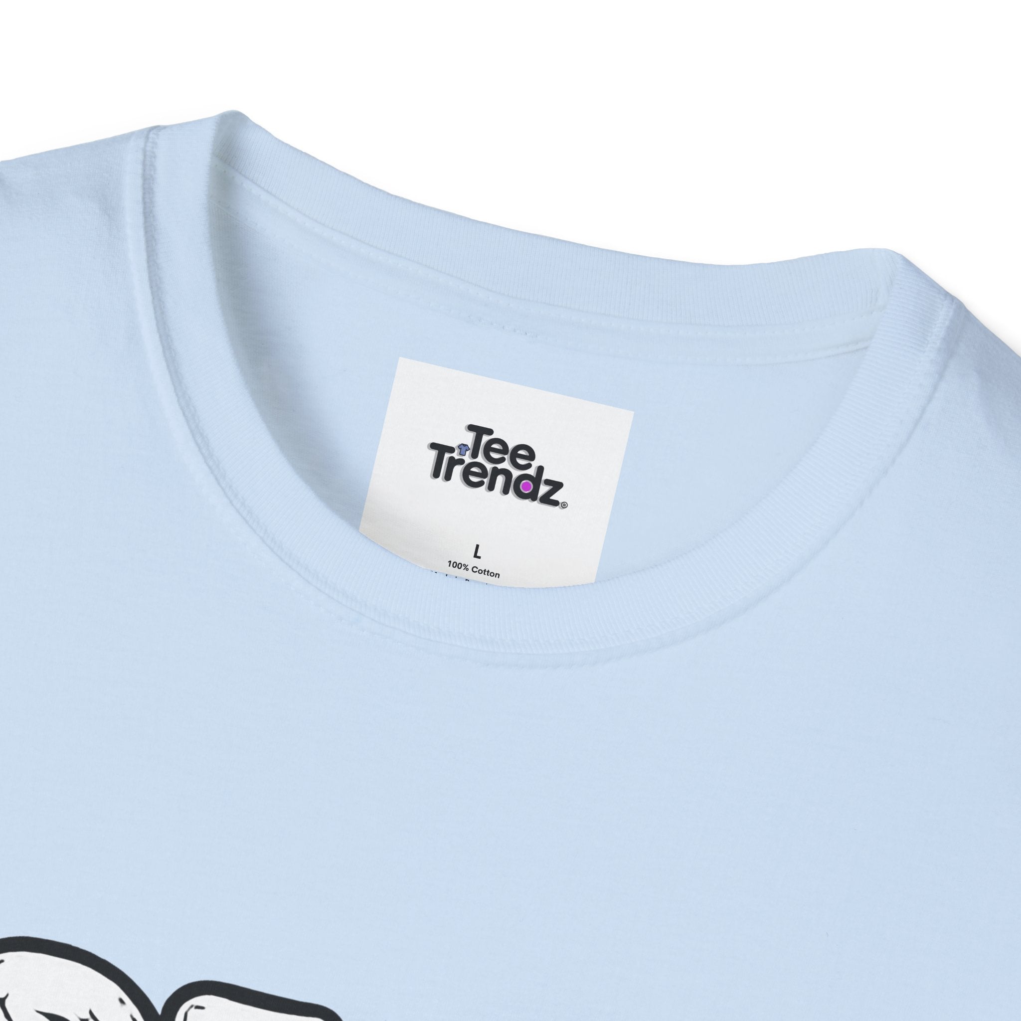 T-Shirt — "Dead But Fine" Gothic Bubble Letter Tee