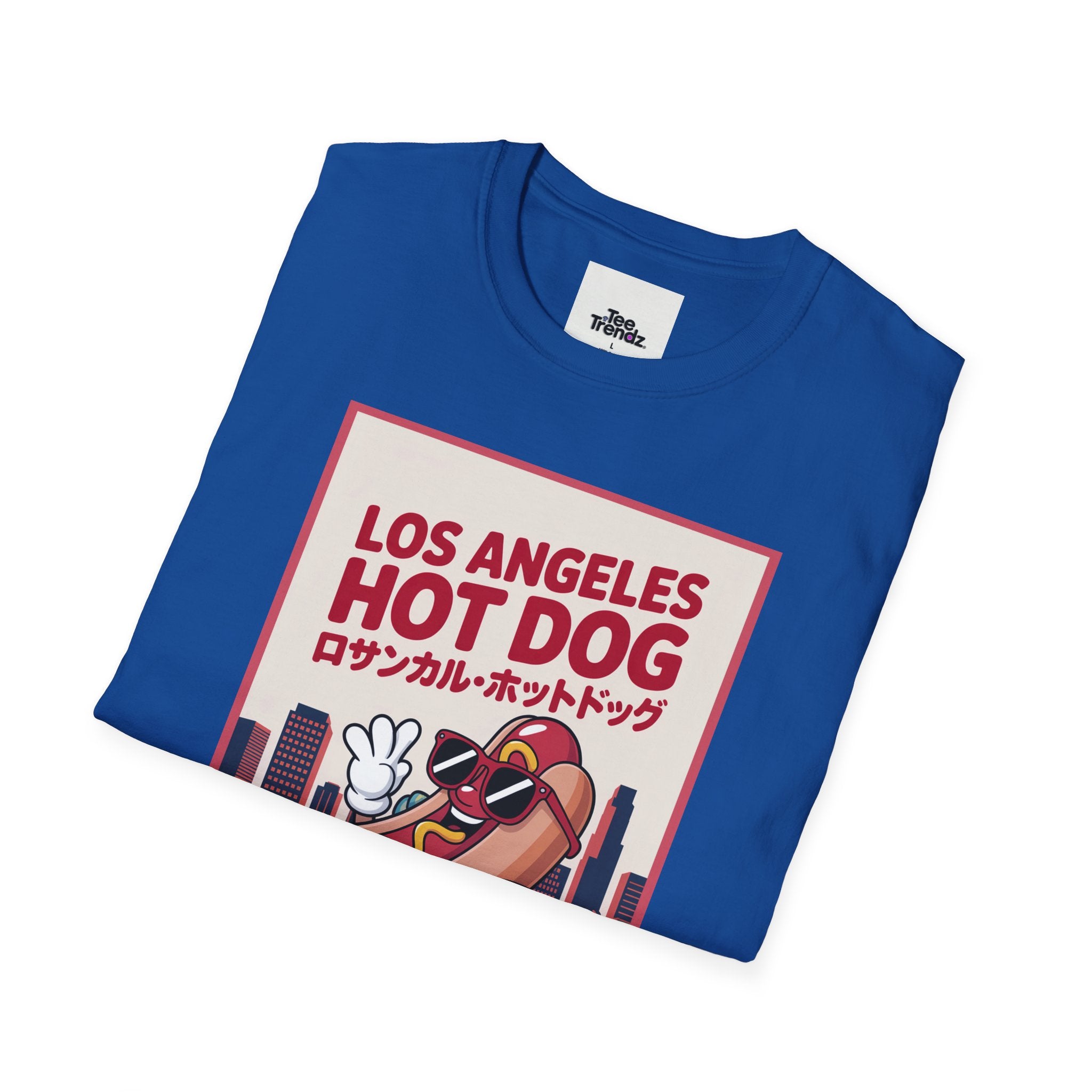 Los Angeles Hot Dog T-Shirt — Cute Cartoon Hotdog Graphic Tee