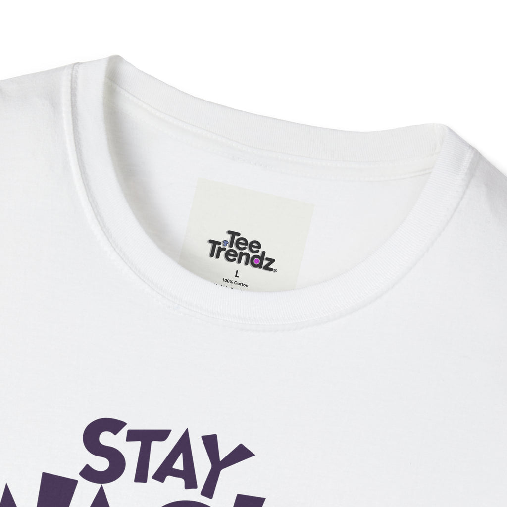 Stay Wacky Bruh T-Shirt — Funny Blue Fuzzy Monster Graphic Tee