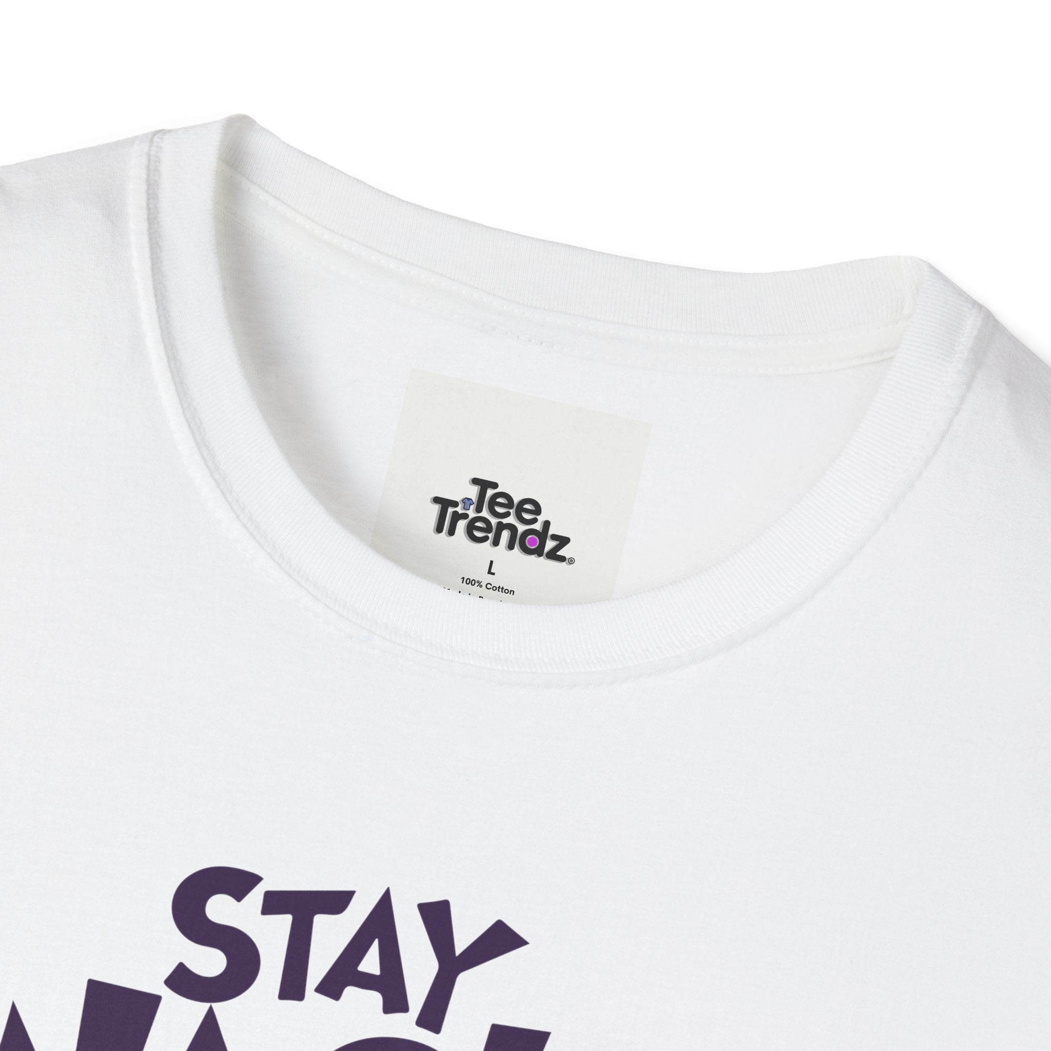 Stay Wacky Bruh T-Shirt — Funny Blue Fuzzy Monster Graphic Tee