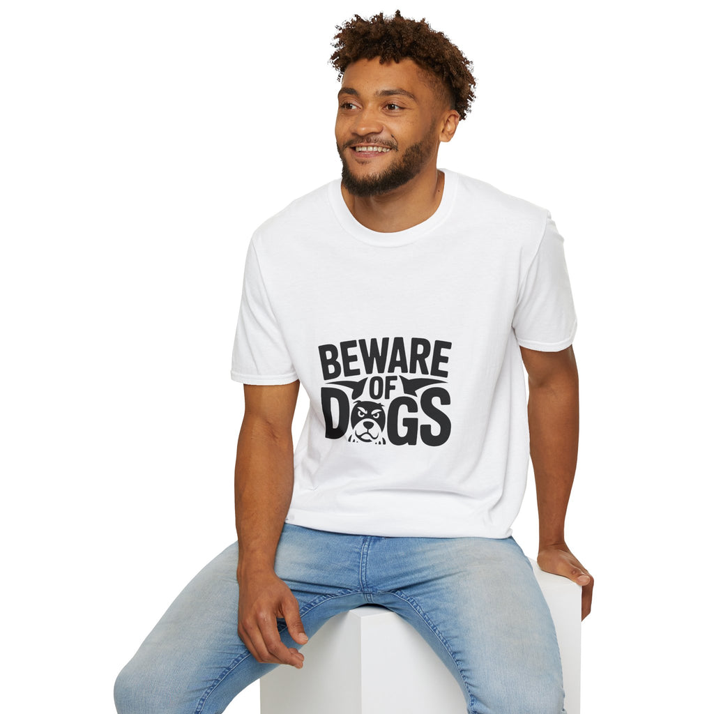 Beware of Dogs T-Shirt — Funny Bulldog Graphic Tee for Dog Lovers
