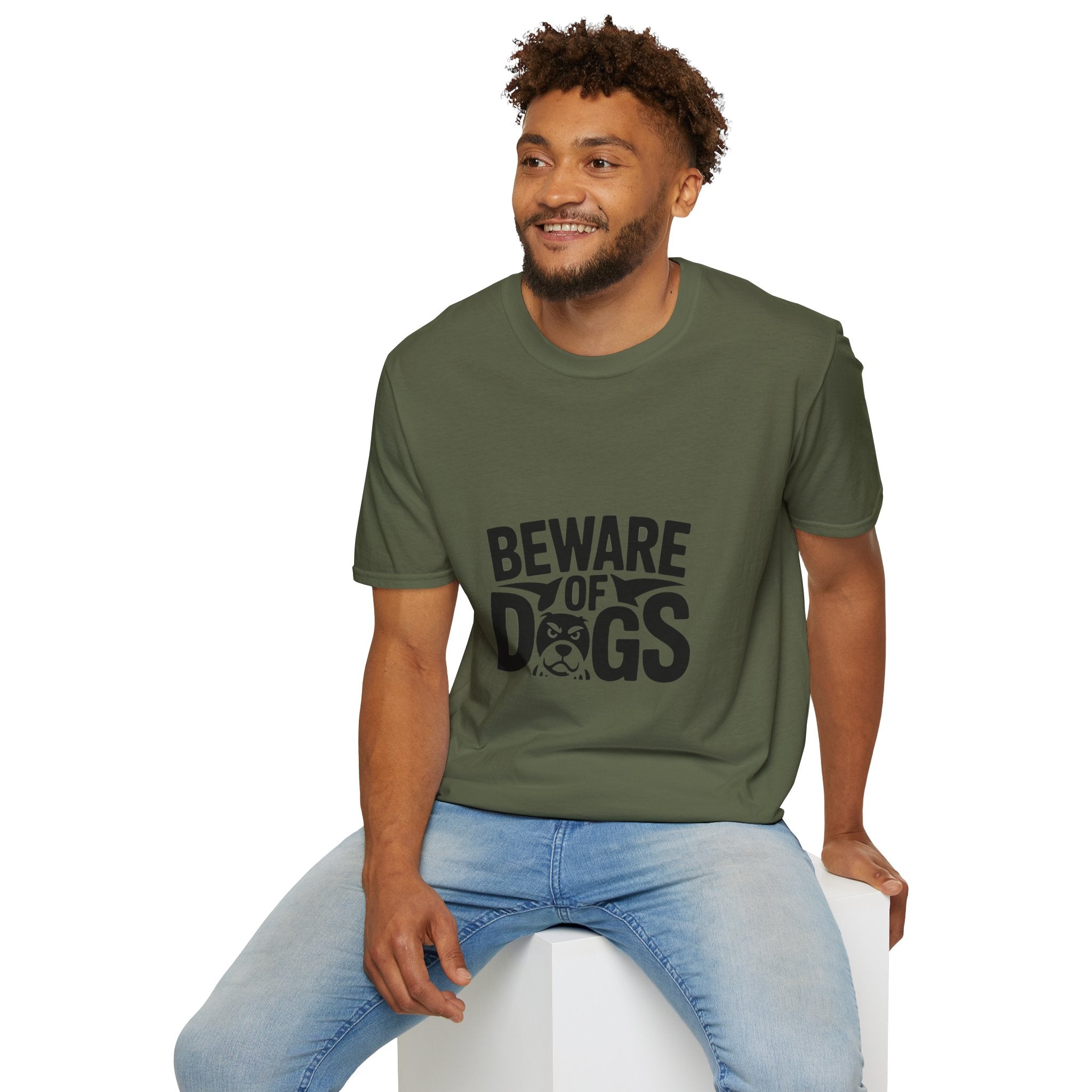 Beware of Dogs T-Shirt — Funny Bulldog Graphic Tee for Dog Lovers