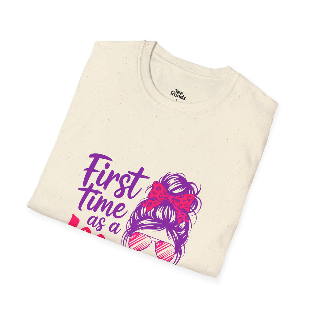 First Time as a Mom T-Shirt — New Mom Gift, Cute Mom Life Tee