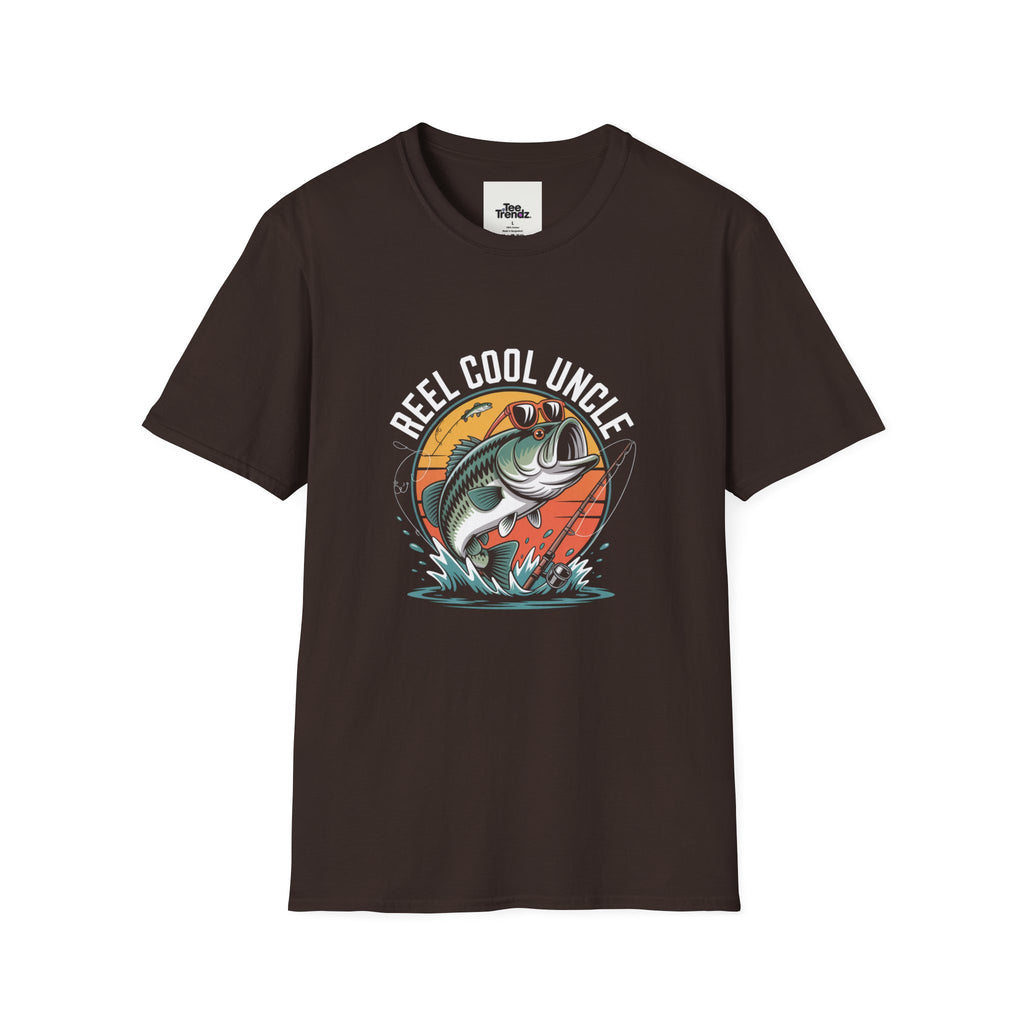 Reel Cool Uncle T-Shirt – Fishing Bass Graphic Tee