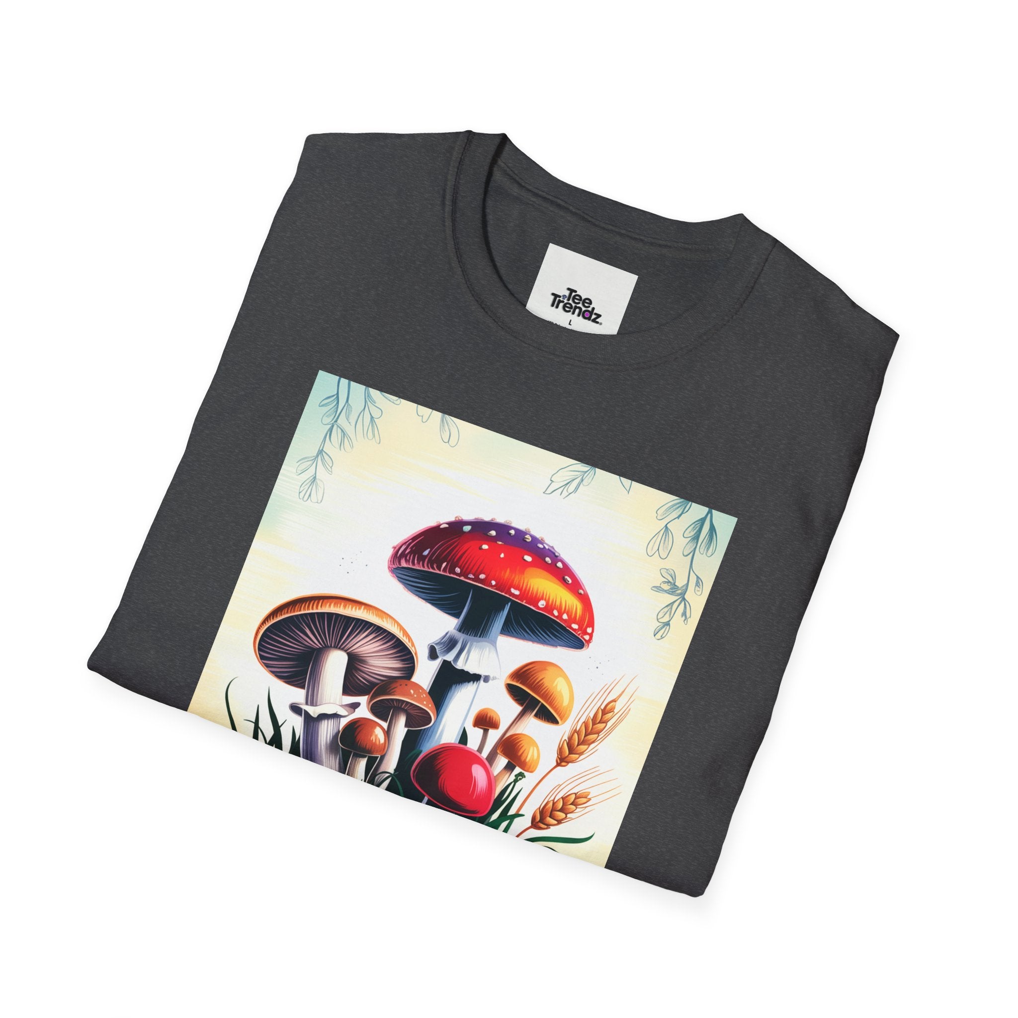 Mushroom Garden T-Shirt — Vintage Botanical Fungi Illustration