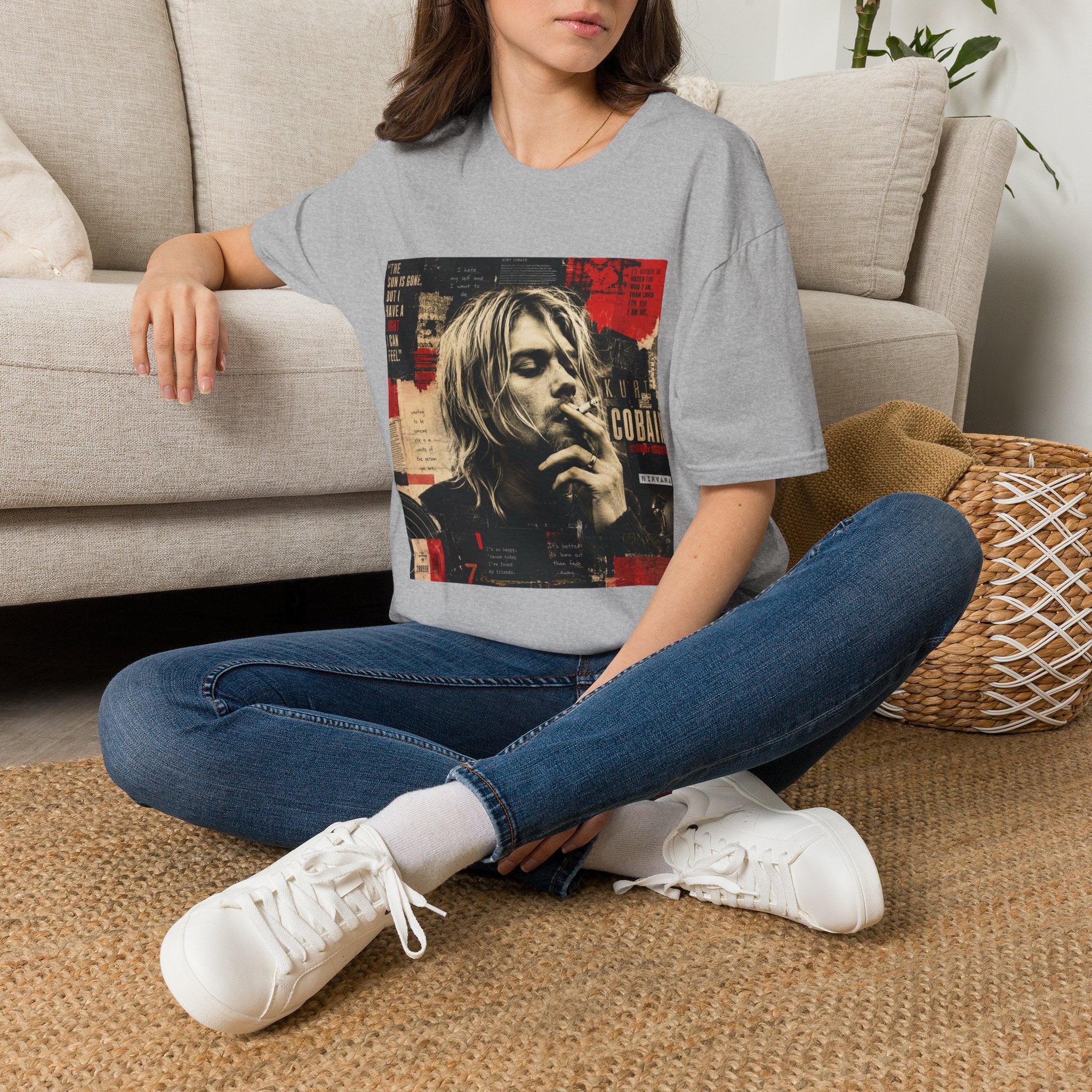 Vintage Grunge Band Portrait T-Shirt