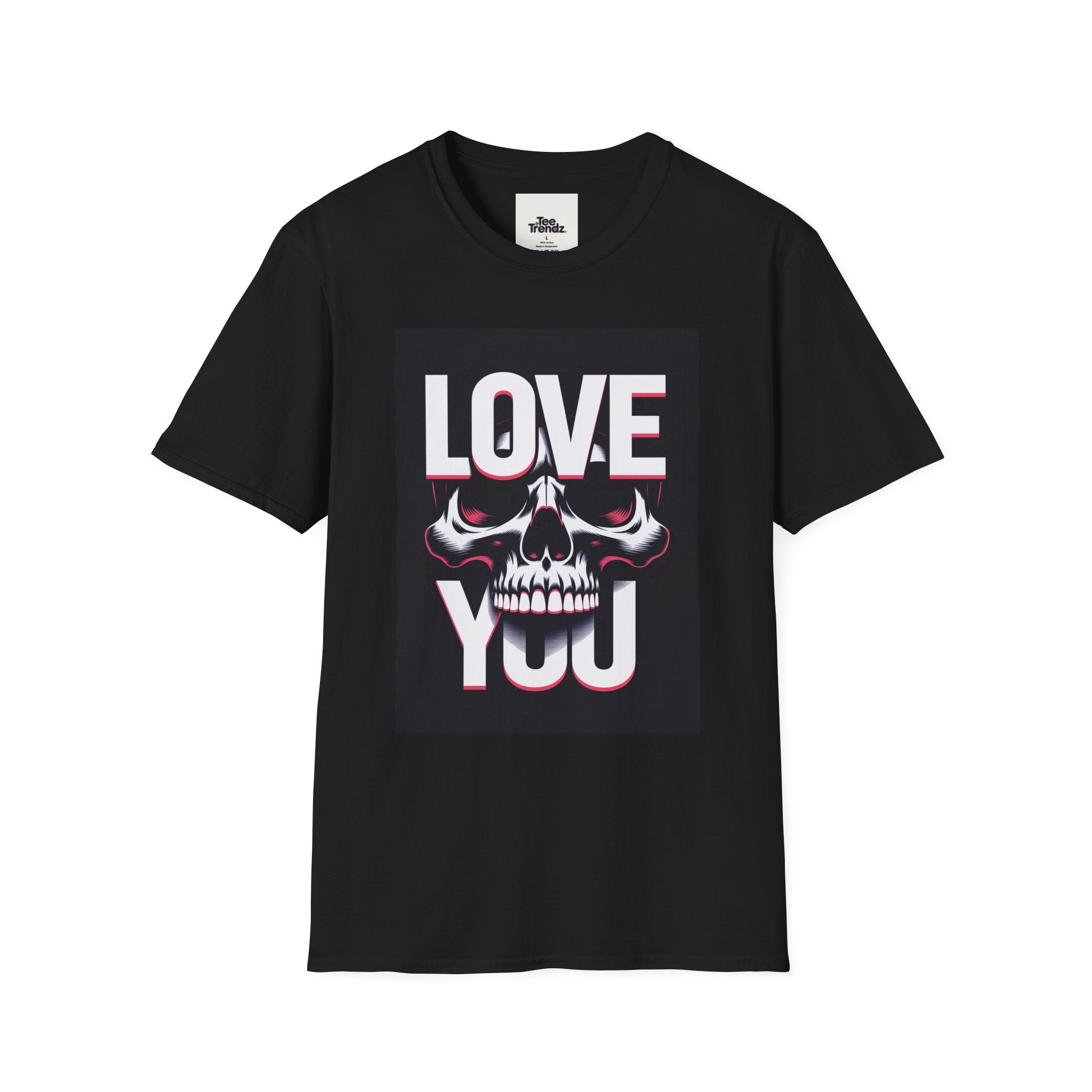 Love You Skull T-Shirt — Gothic Valentine Graphic Tee