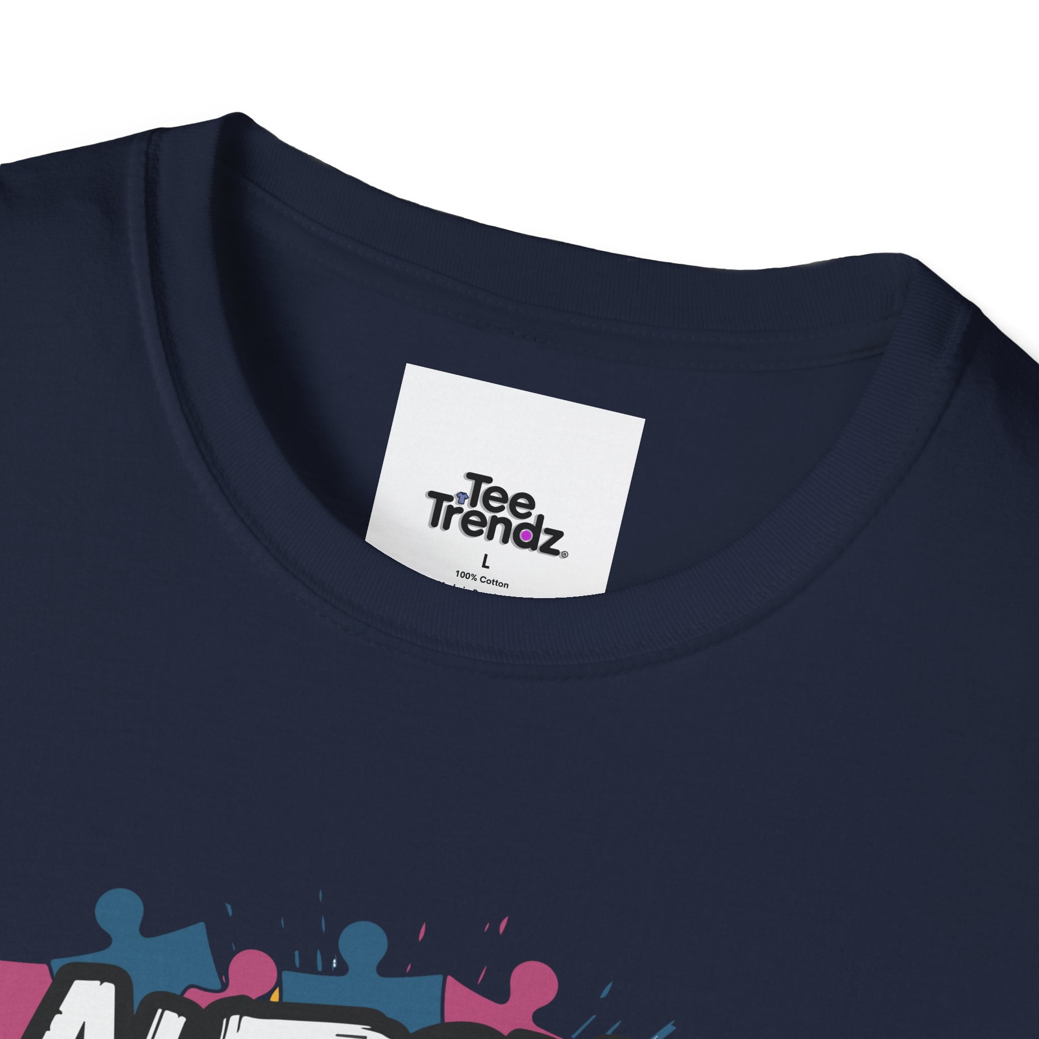 Autism Because Normal Is Boring T-Shirt — Colorful Puzzle Piece Awareness Tee