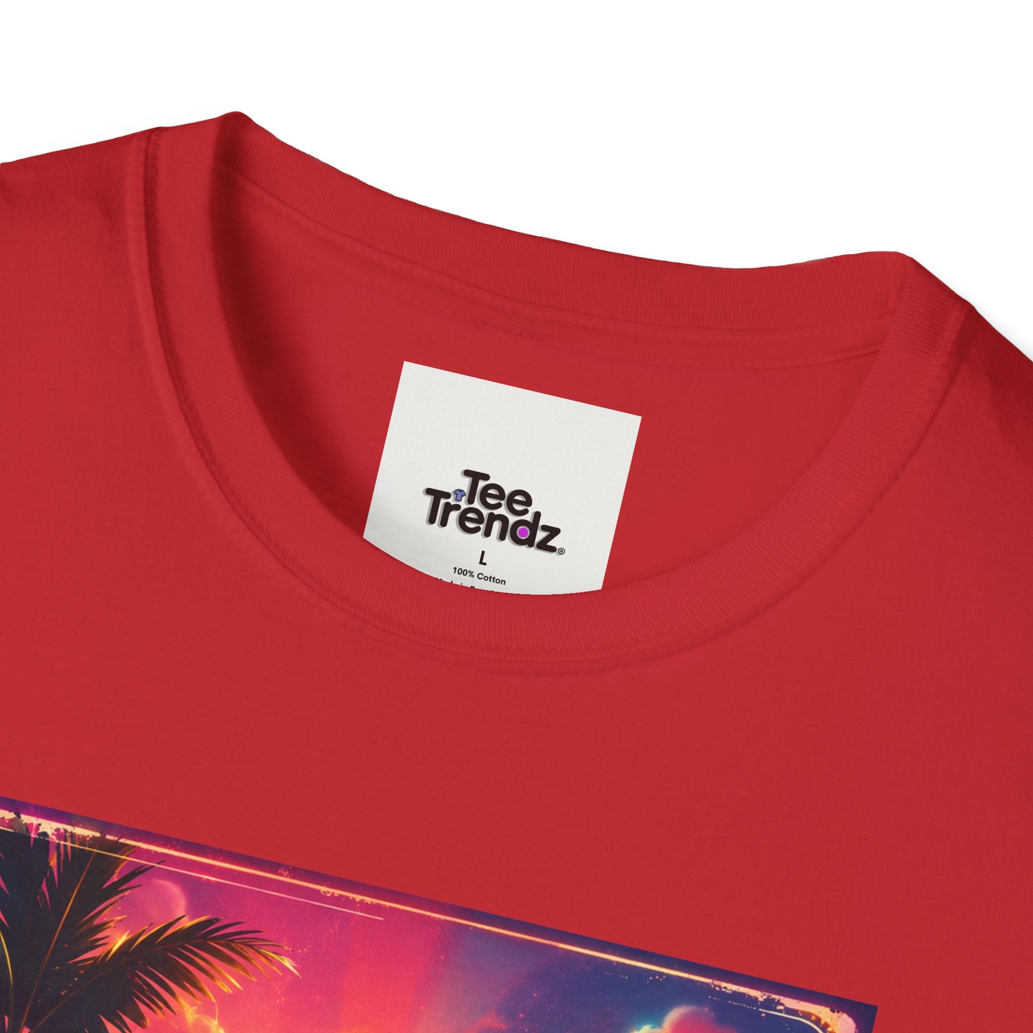 Summer Never Ends T-Shirt — Retro Tropical Sunset Beach Tee