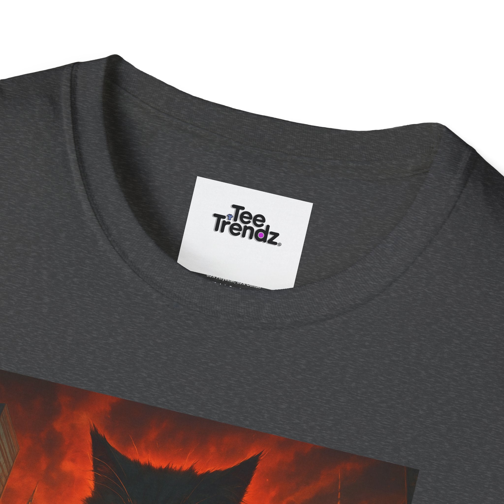 Demon Night T-Shirt — Fiery Monster Illustration Tee
