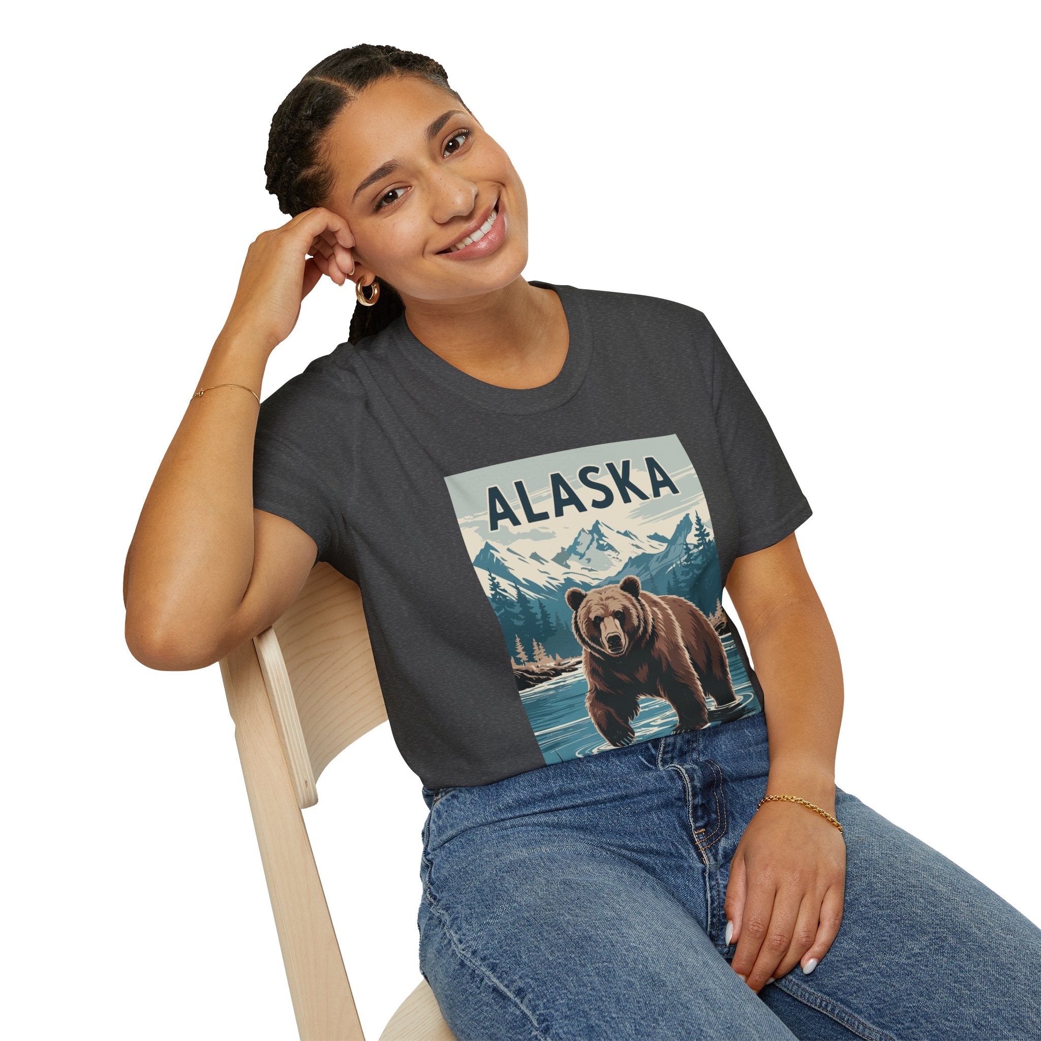 Alaska Bear T-Shirt — Vintage Mountain Wildlife Tee
