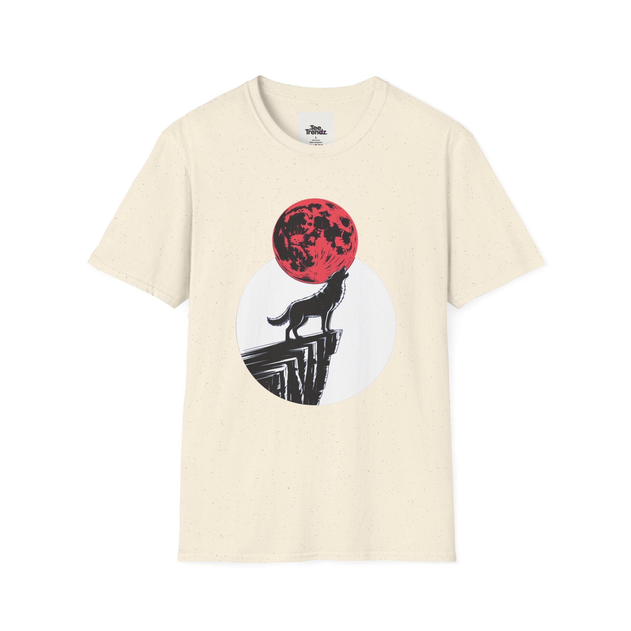 Wolf Howl T-Shirt — Red Moon Graphic Tee