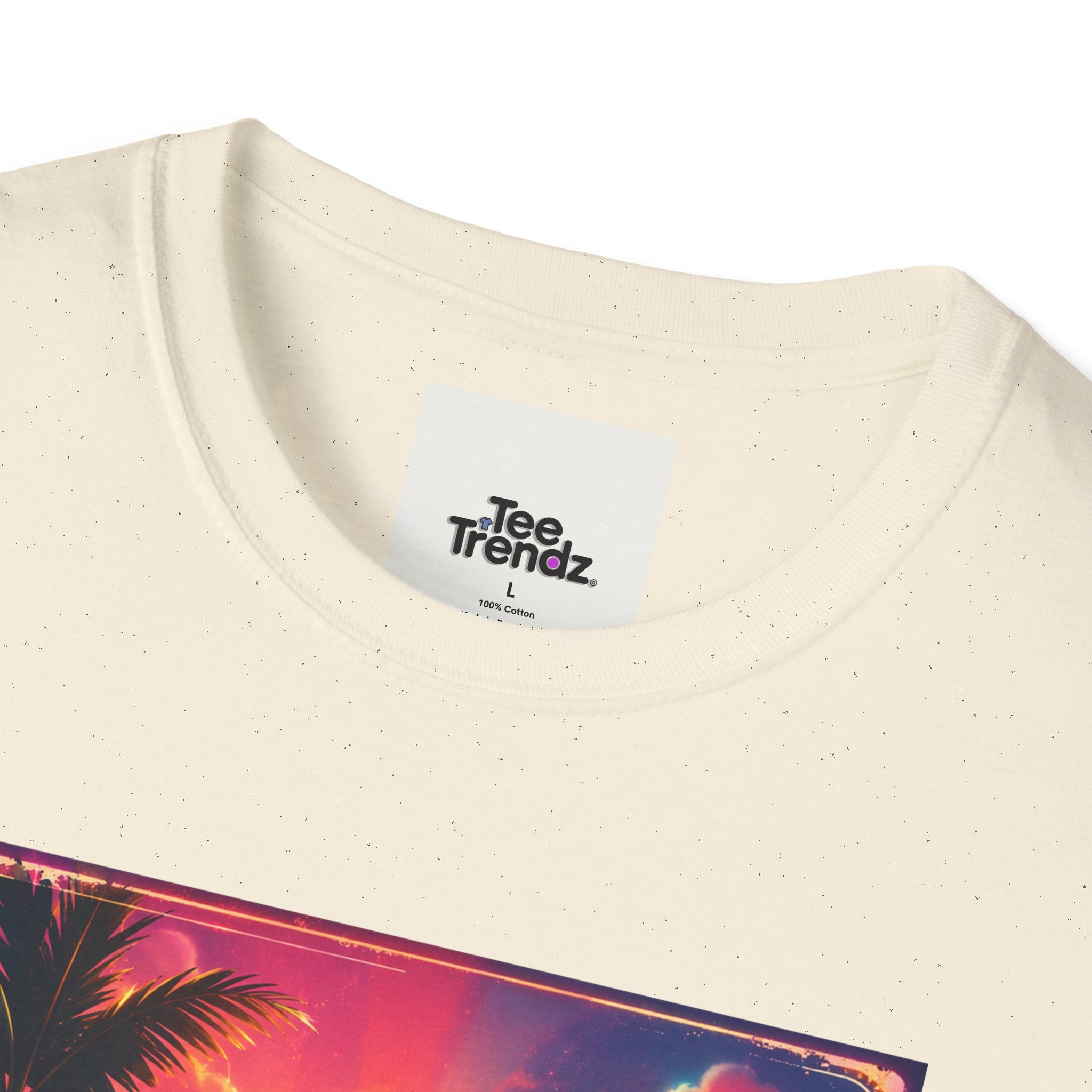Summer Never Ends T-Shirt — Retro Tropical Sunset Beach Tee