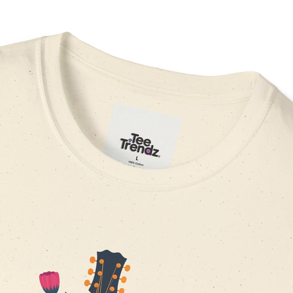 Nashville Vibes Guitar T-Shirt – Floral Music Festival Tee