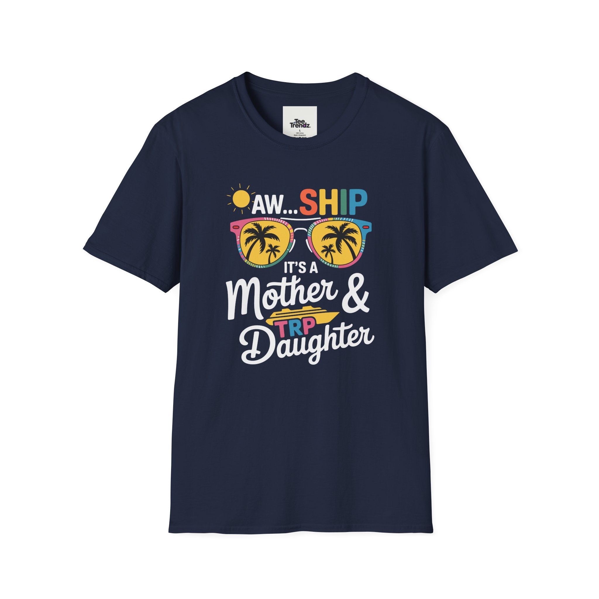 Mother & Daughter Trip T-Shirt – "Aw...Ship" Tropical Sunglasses Vacation Tee