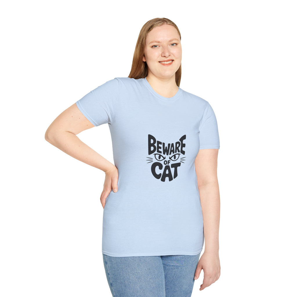 Beware of Cat T-Shirt — Funny Cat Lover Tee