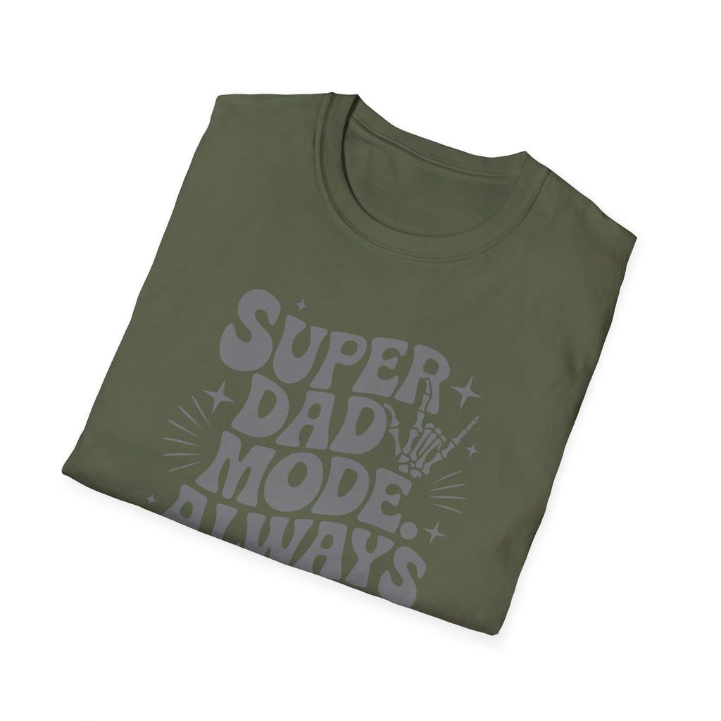 Super Dad Mode Always On T-Shirt — Fathers Day Graphic Tee
