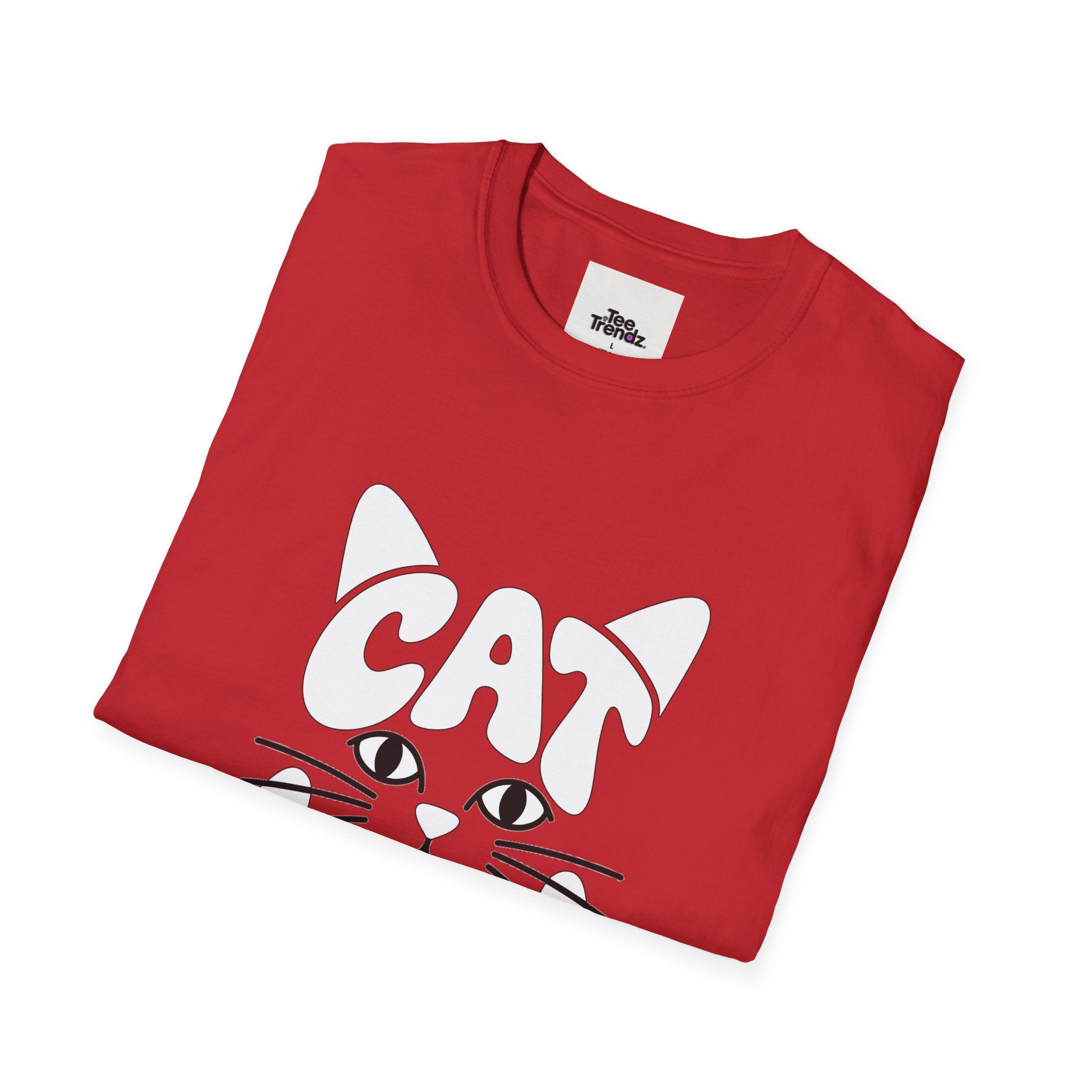 Cat Mum T-Shirt — Cute Purple Cat Face Tee for Cat Moms, Mother’s Day Gift