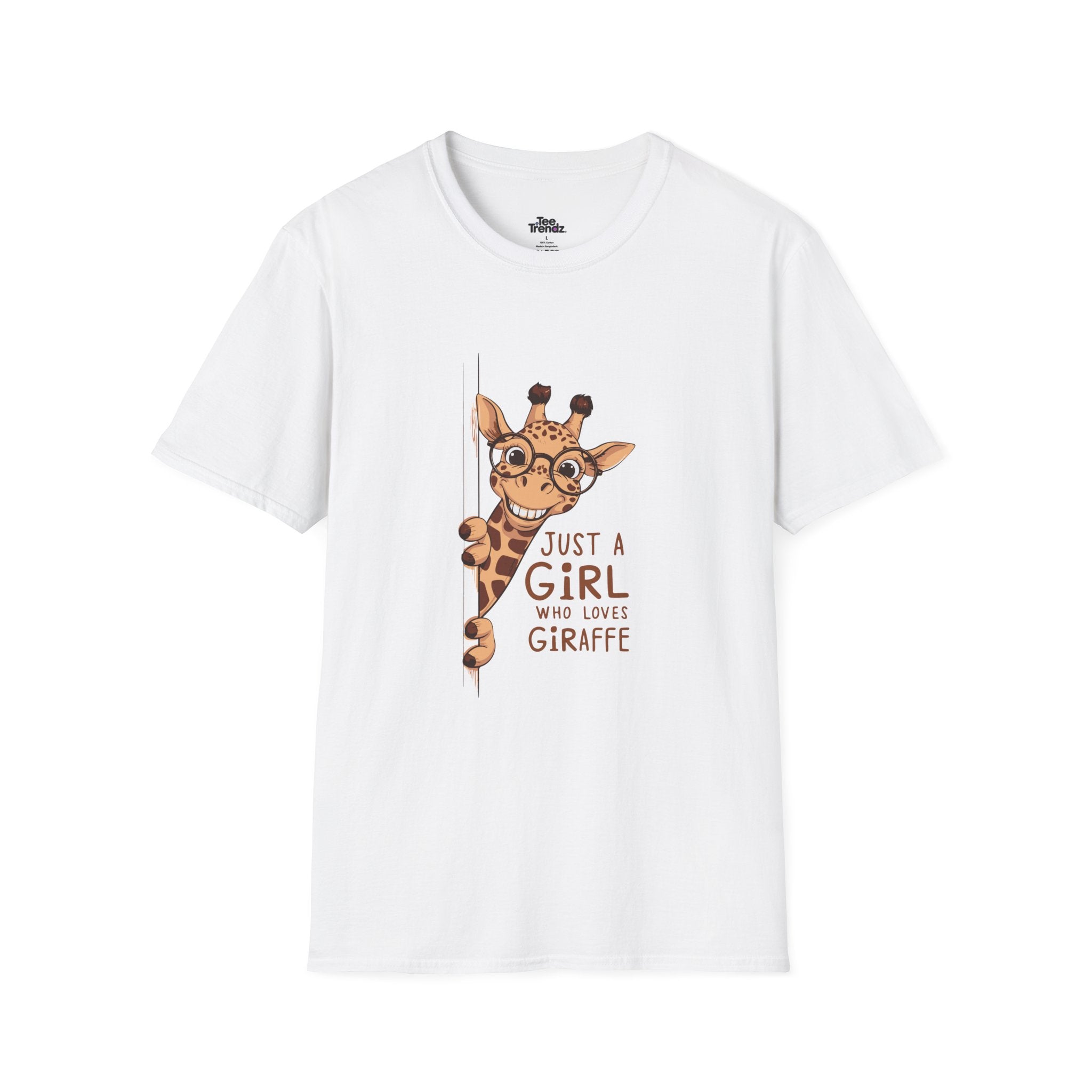 Giraffe Lover Tee — "Just a Girl Who Loves Giraffe" Cute Graphic T-Shirt