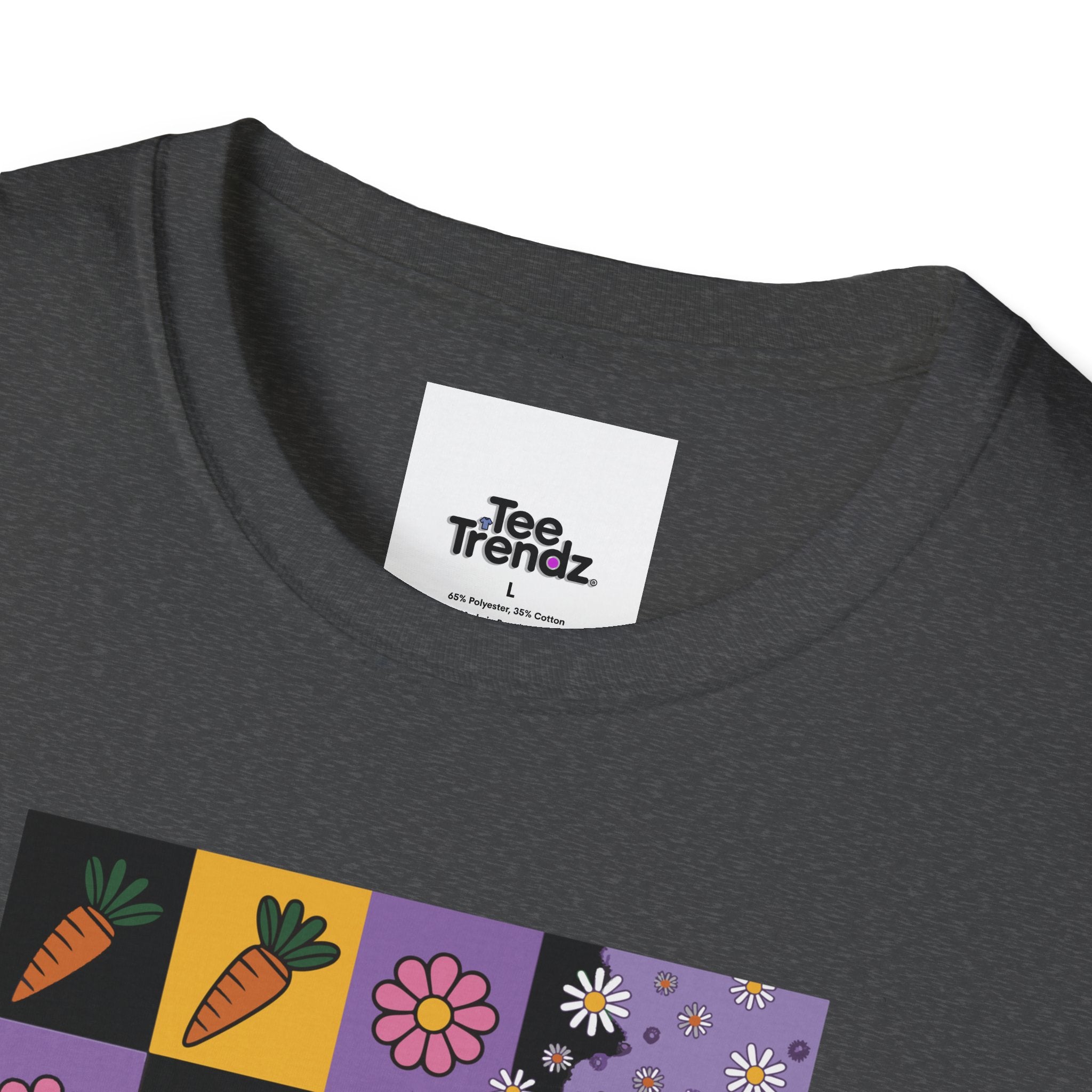 Easter Purple Bunny Art T-Shirt